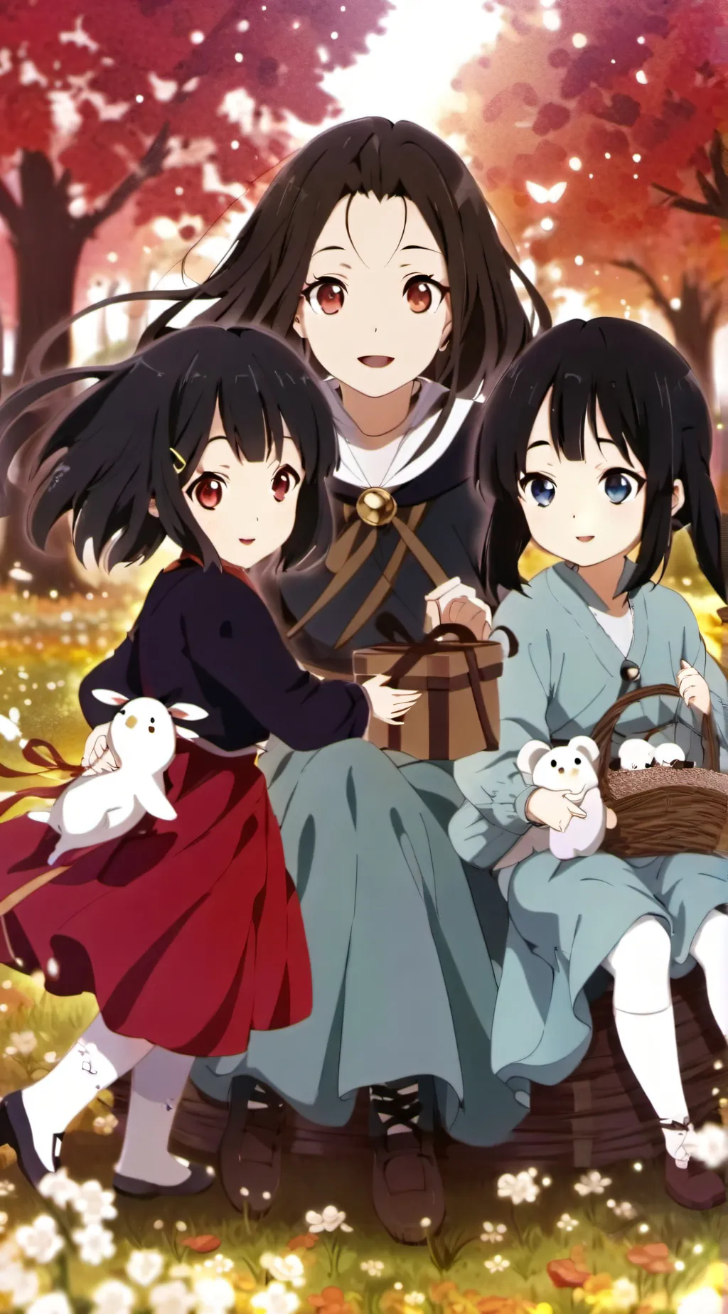 ai character: sasha,Tara,Kinsley background
