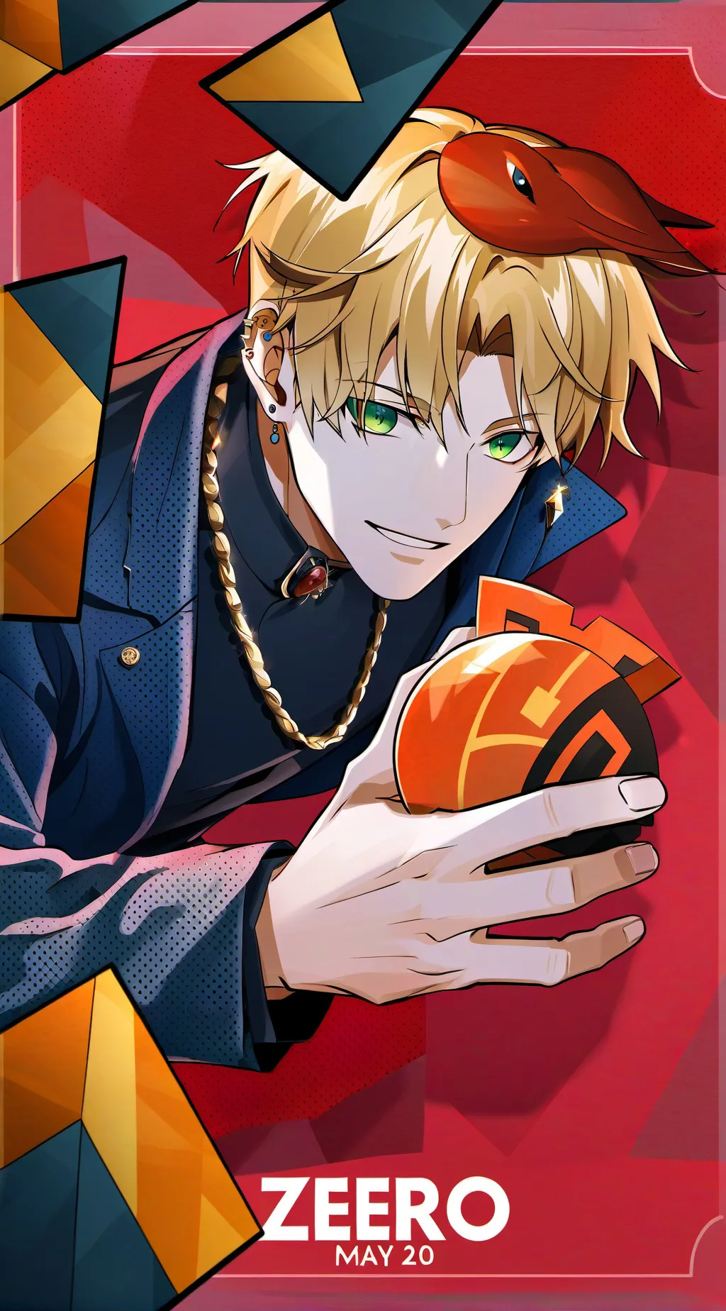 ai character: Zander 👀 background