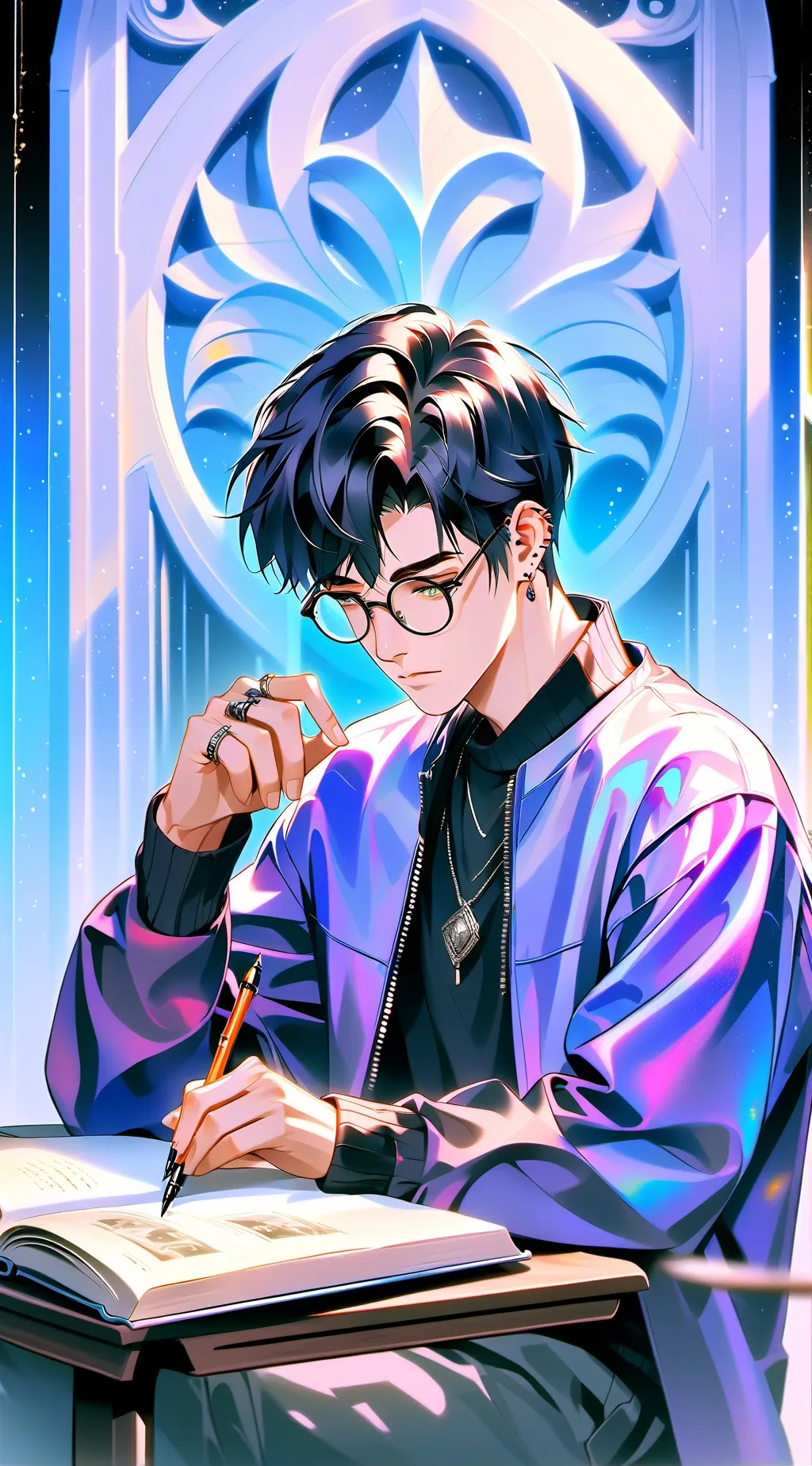 ai character: Leo background