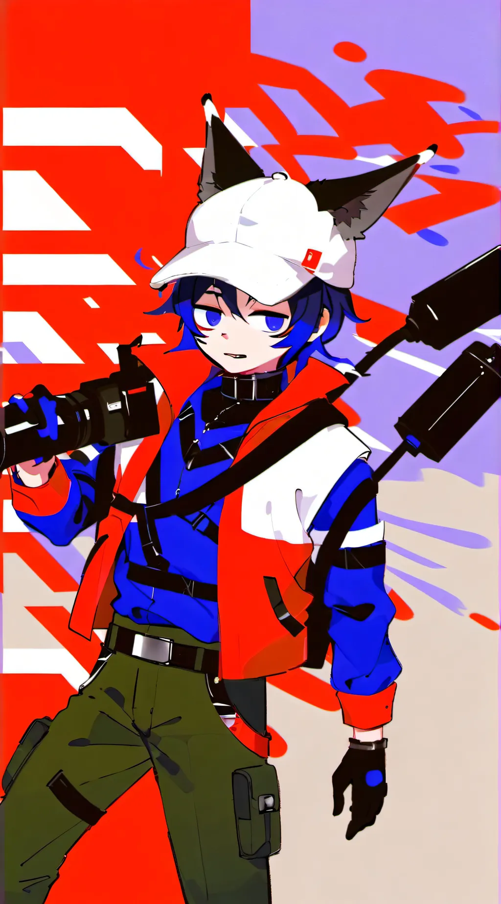 ai character: TVma an cman background