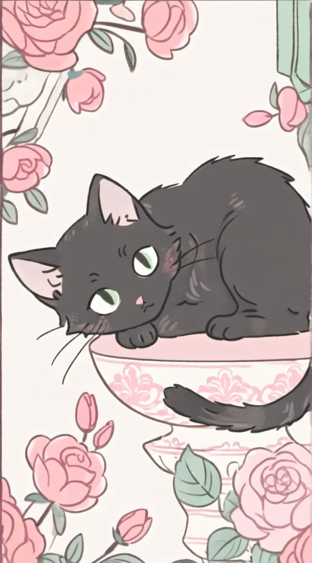 ai character: OG -the new cat… background