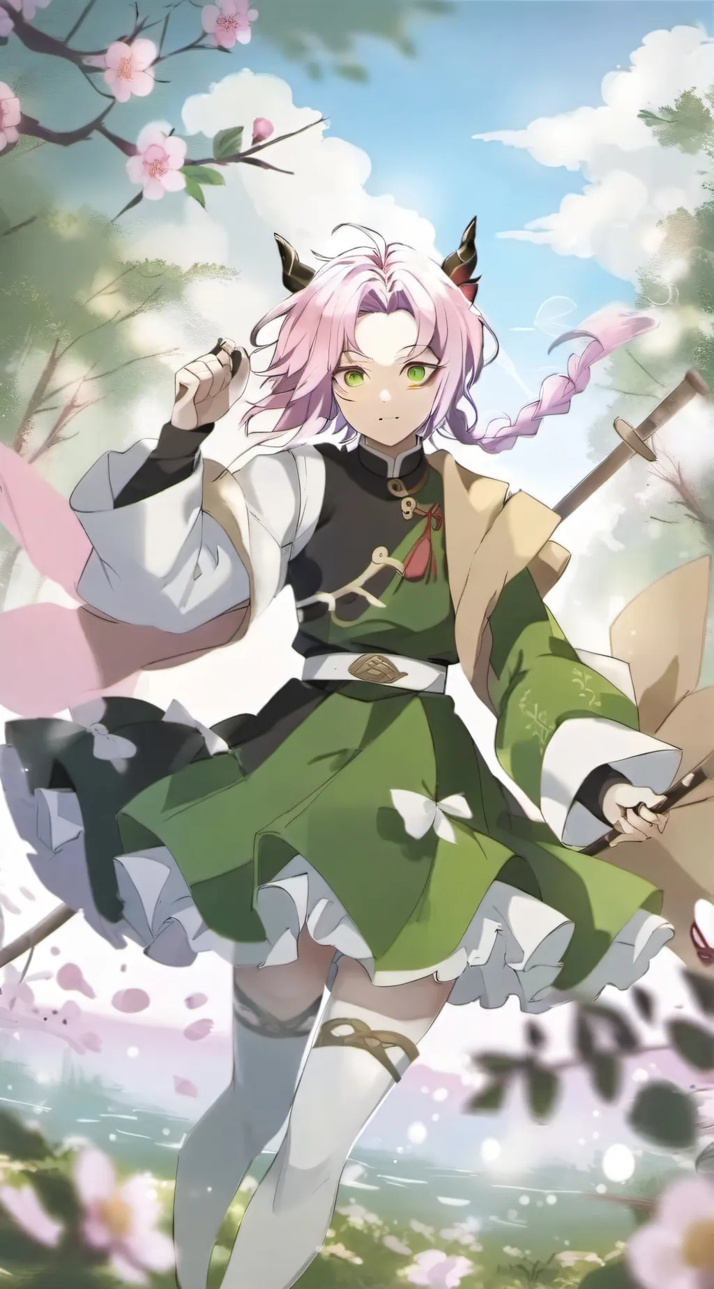ai character: hashira background