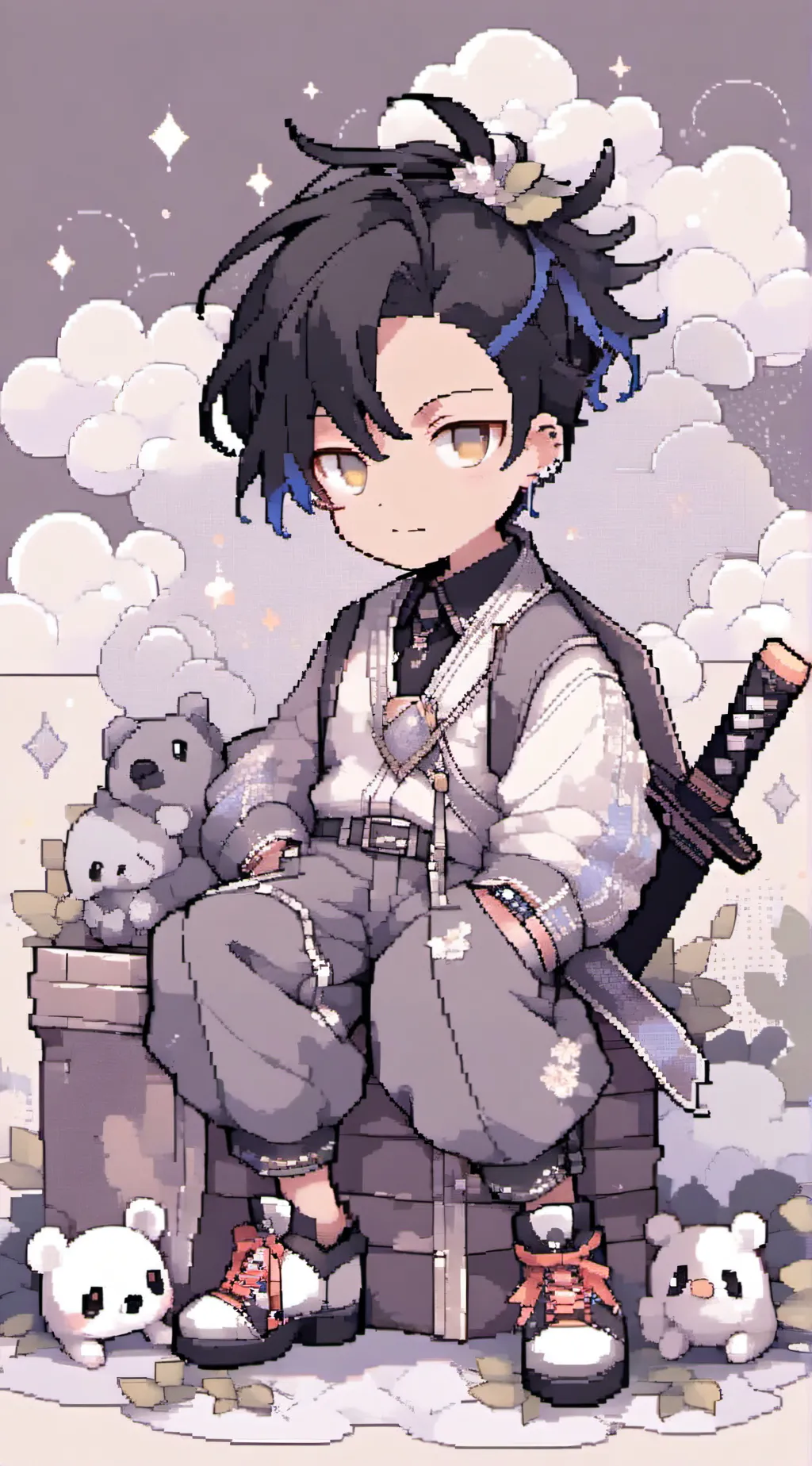 ai character: JJK x MHA background
