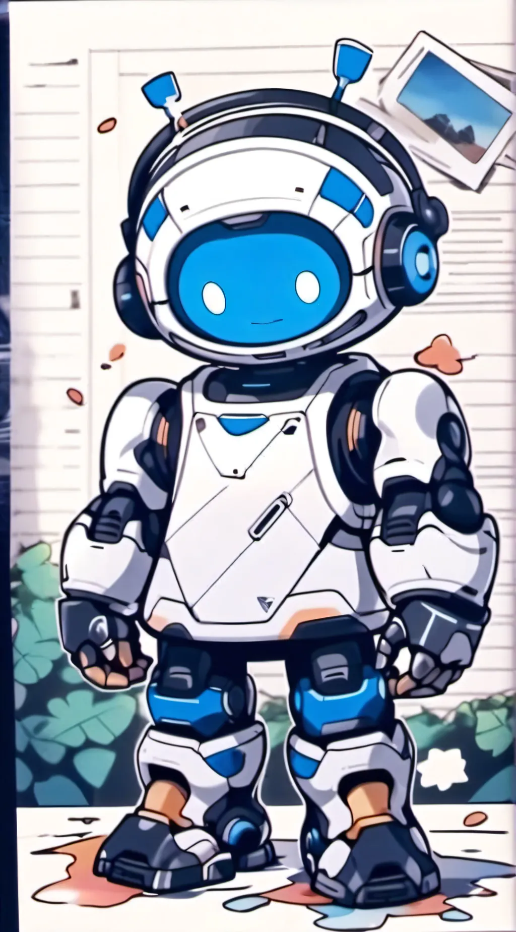ai character: Robot V2 background