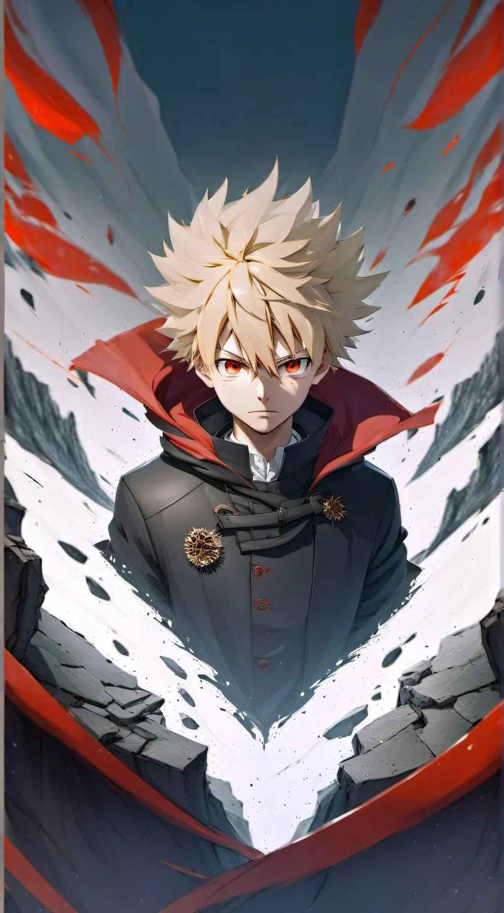 ai character: bakugou katsuki background