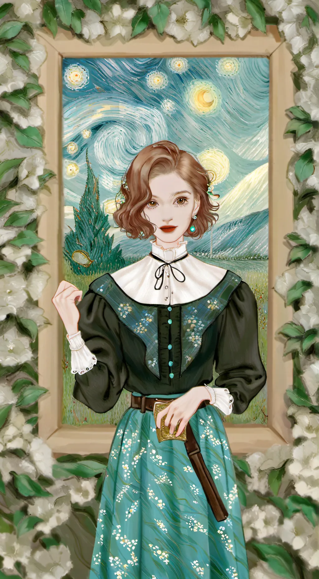 ai character: describepaint background
