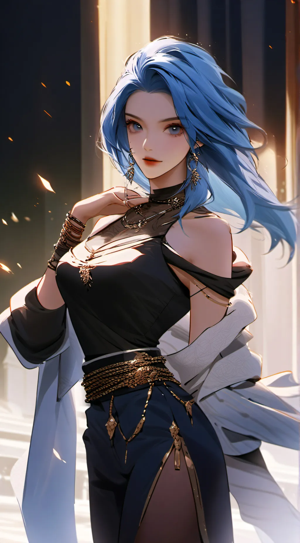 ai character: Aura background