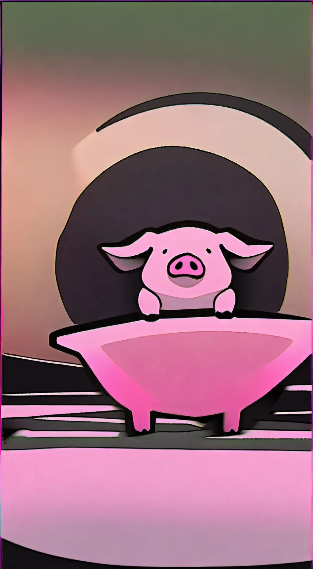 ai character: fat nuggets  background