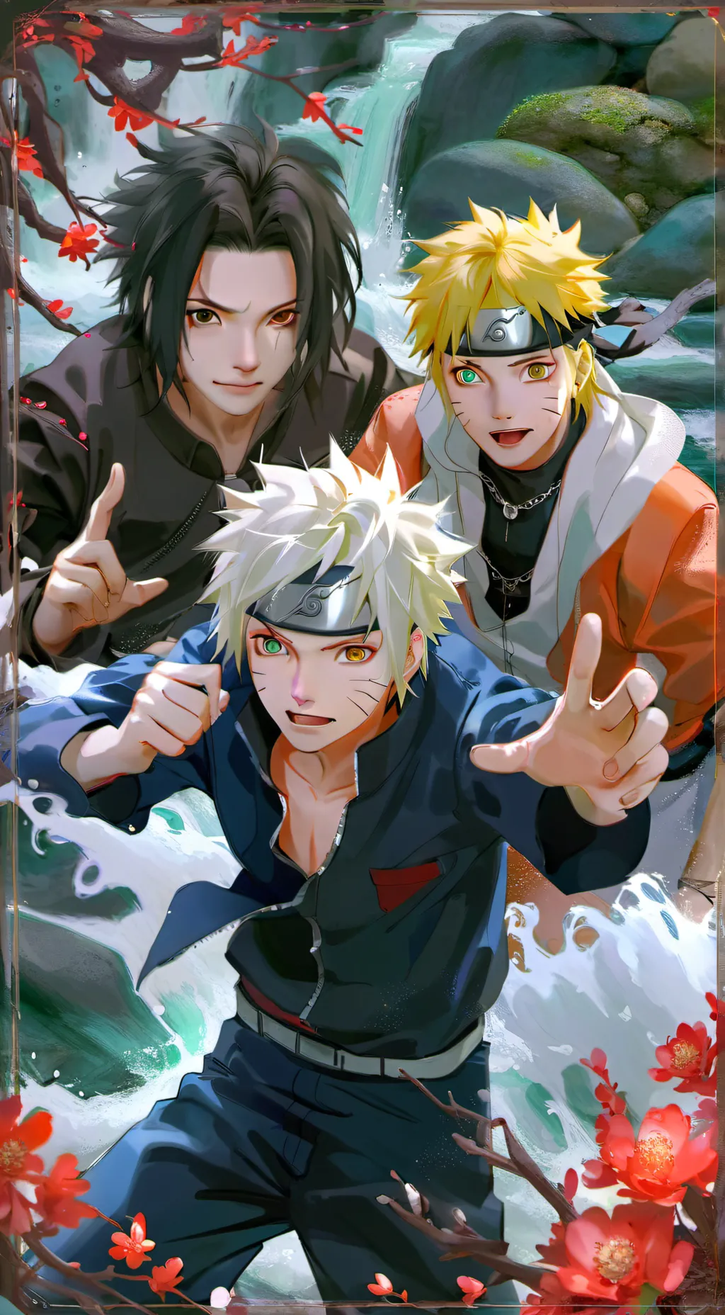 ai character: team 7 naruto background