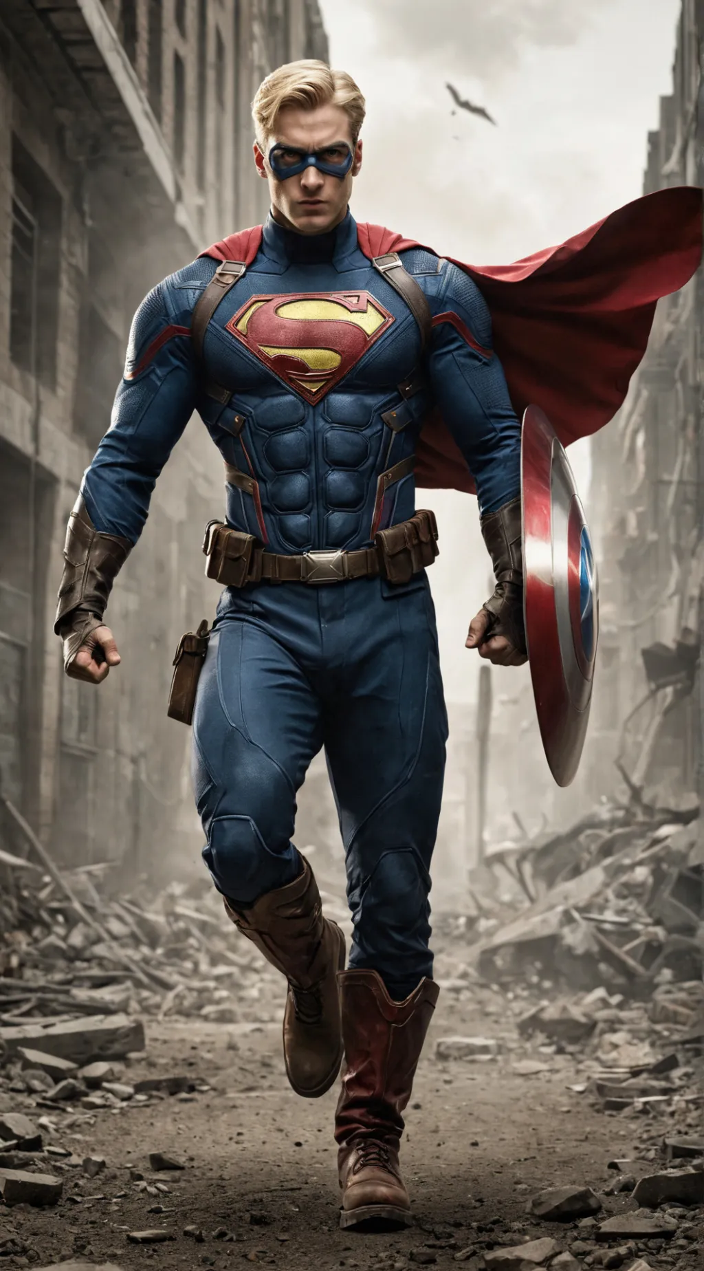ai character: Super Soldier background