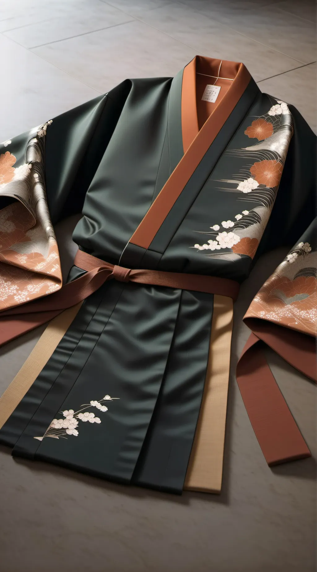 ai character: Mysterious Kimono background