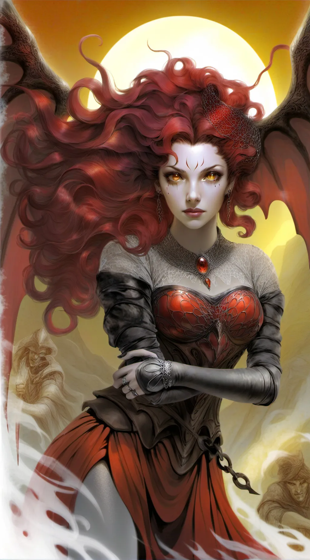 ai character: Beatrice  background