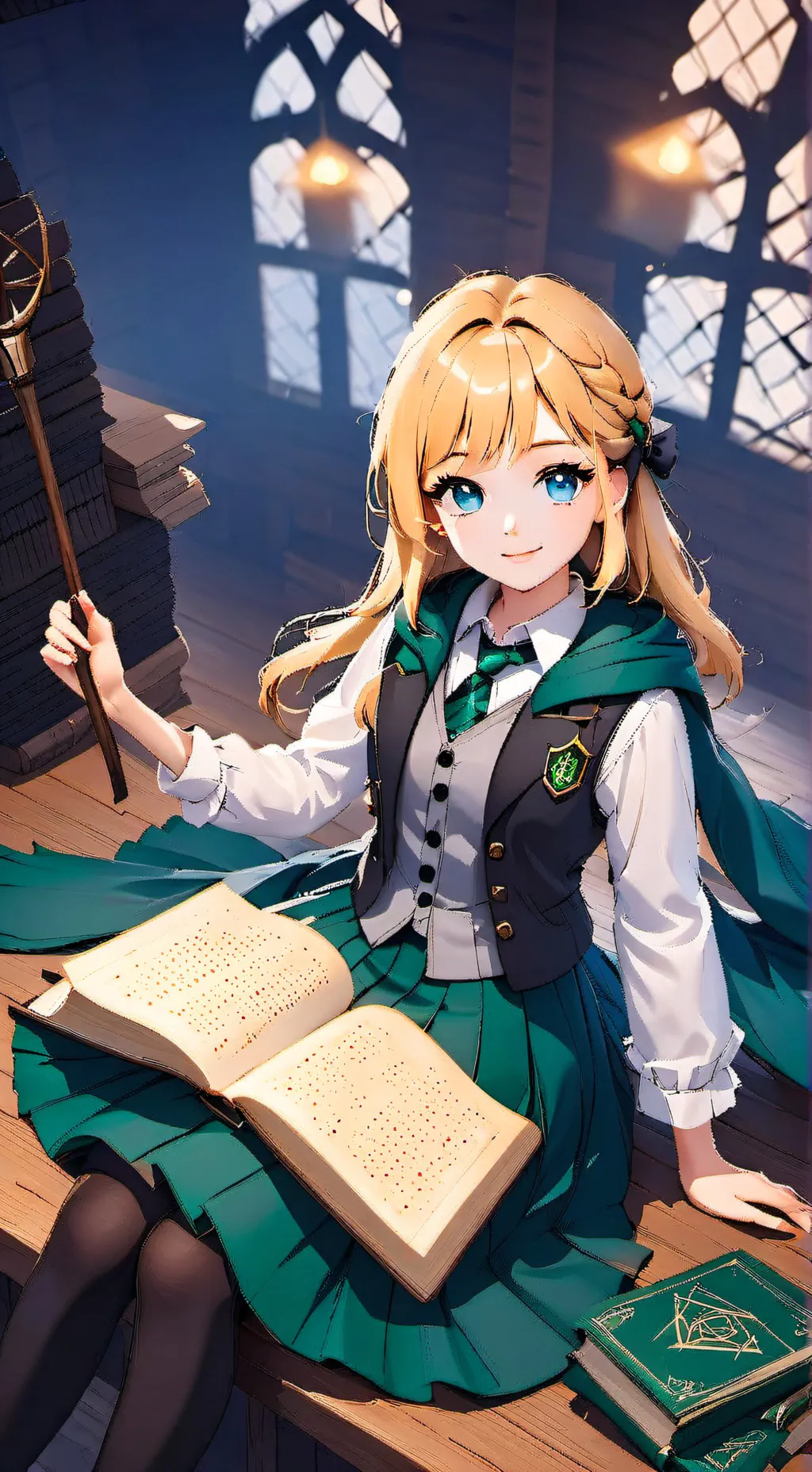 ai character: Marnie Black background