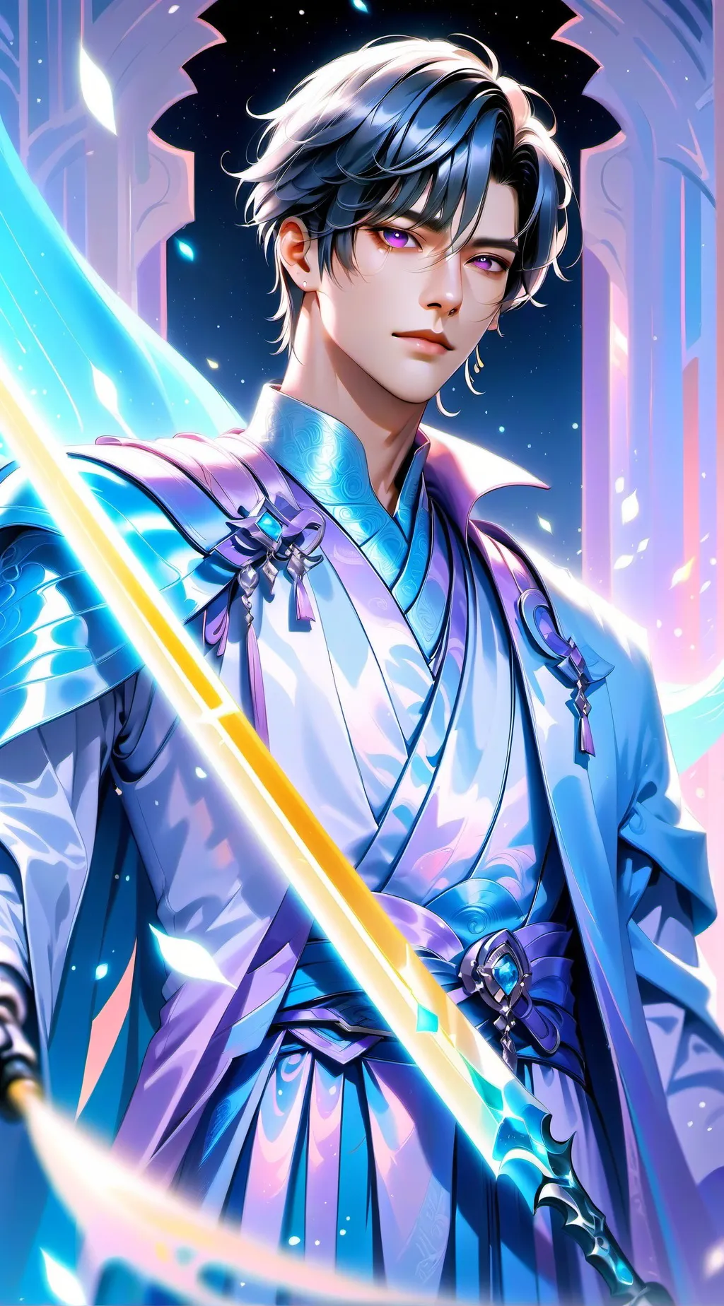 ai character: Leonardo background