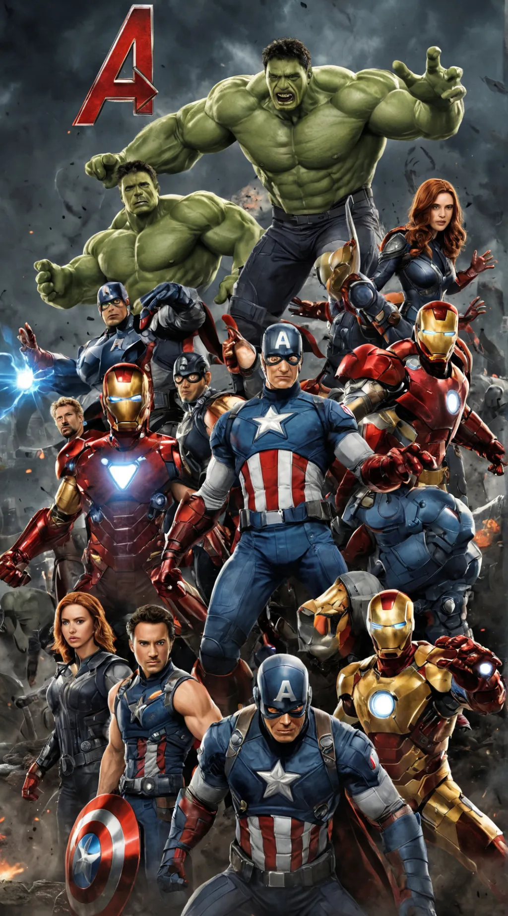 ai character: Avengers background
