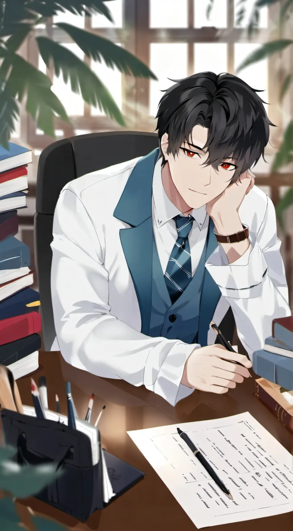 ai character: Allen  background