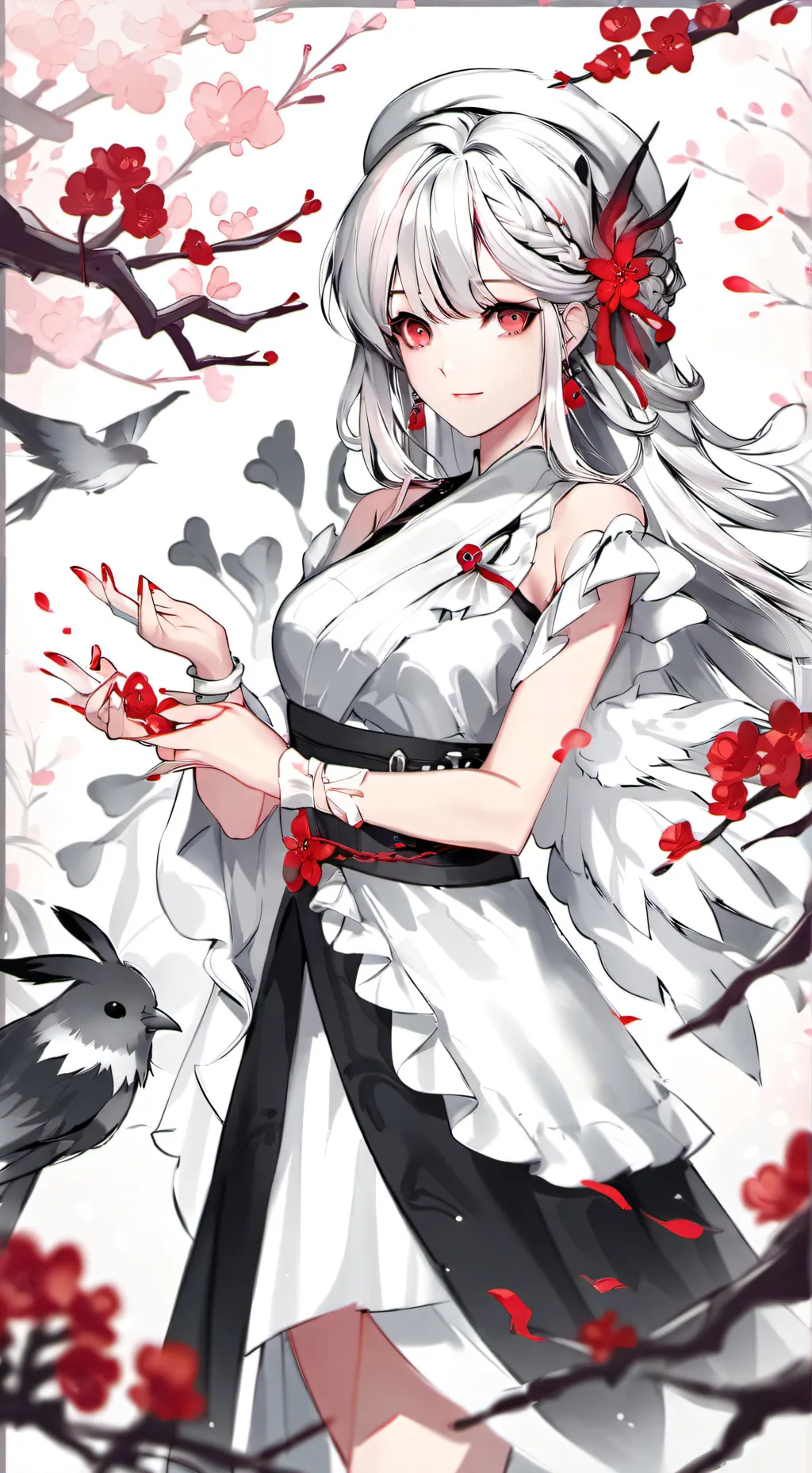 ai character: Rose background