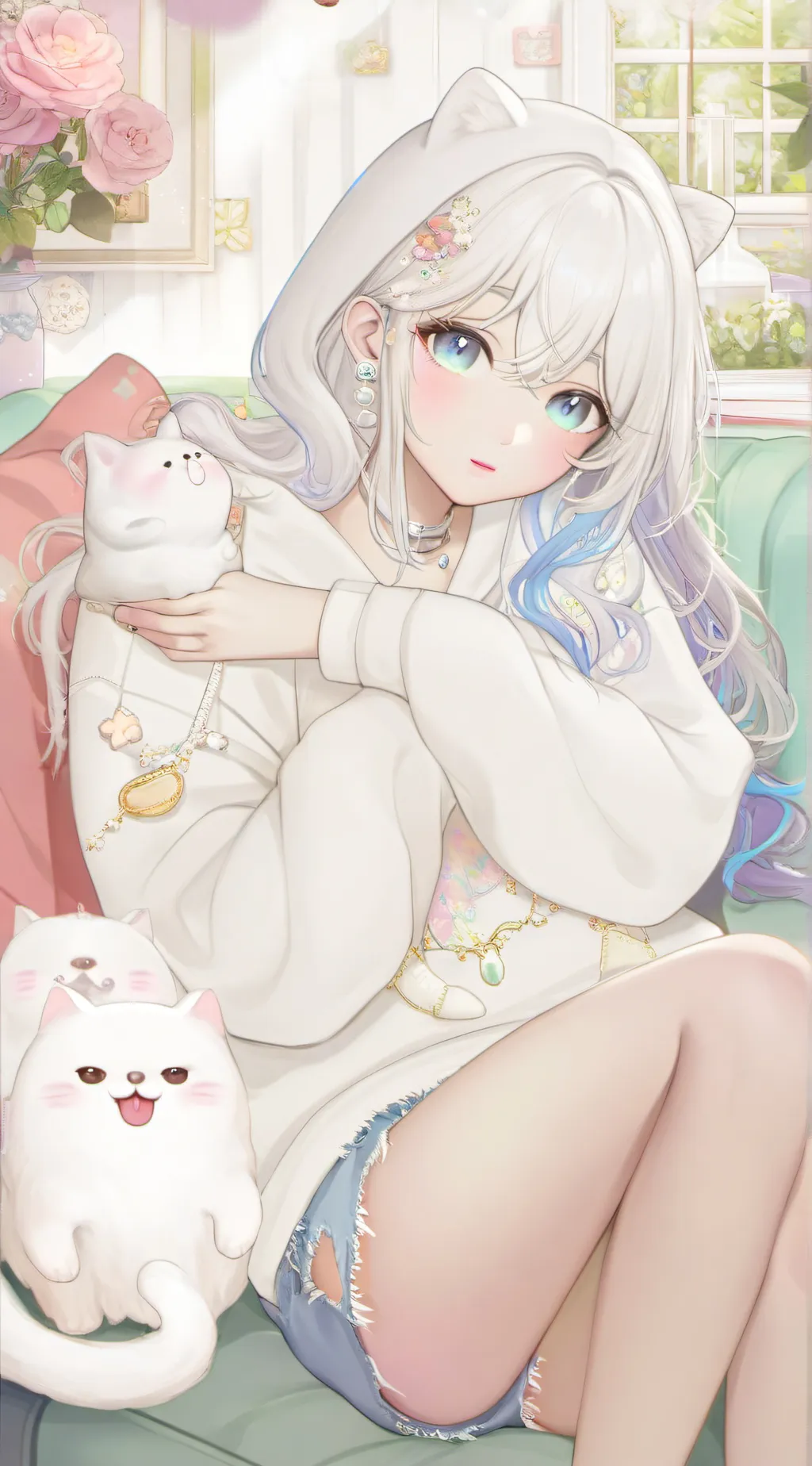 ai character: Katie  background