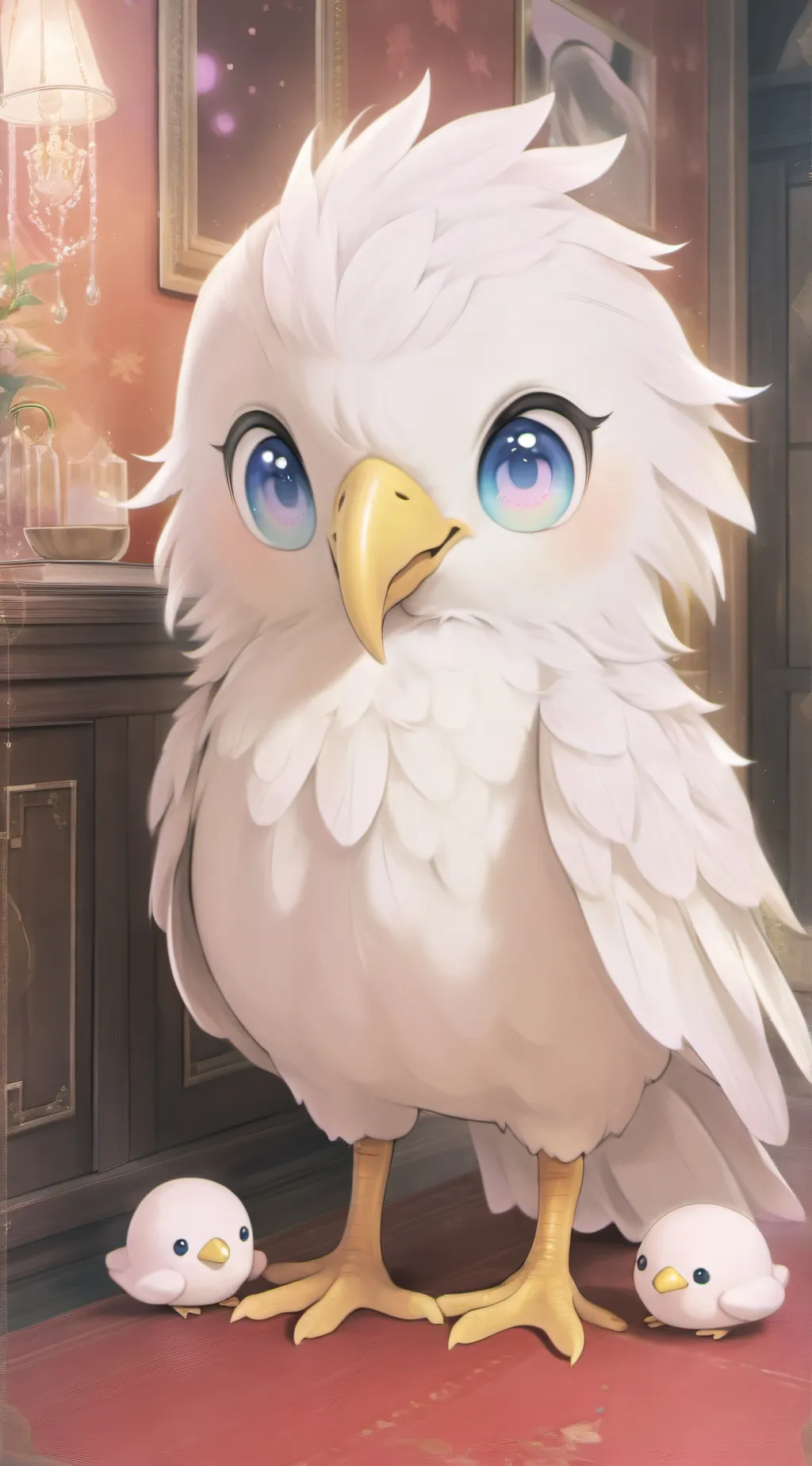 ai character: silk background