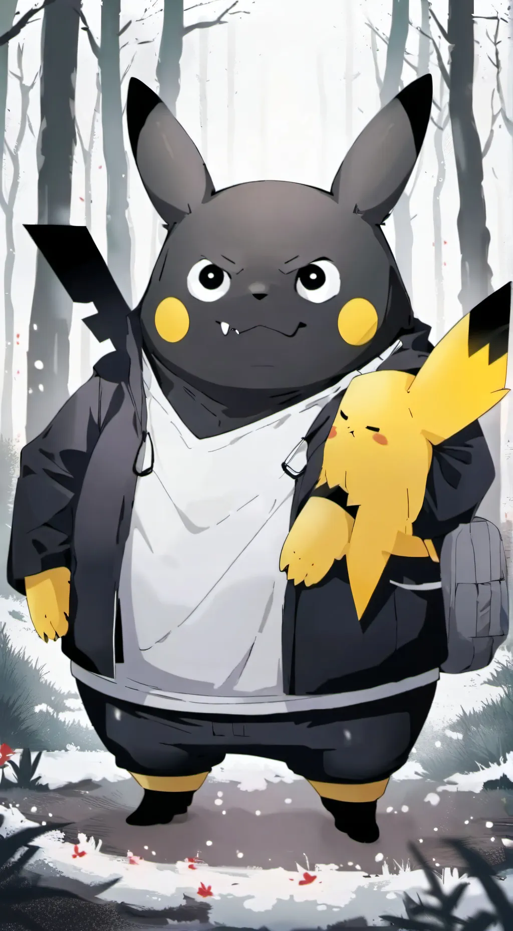 ai character: Gangsta Pika background