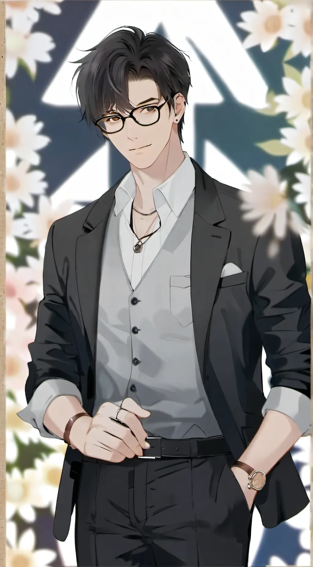 ai character:  your teacher mark background