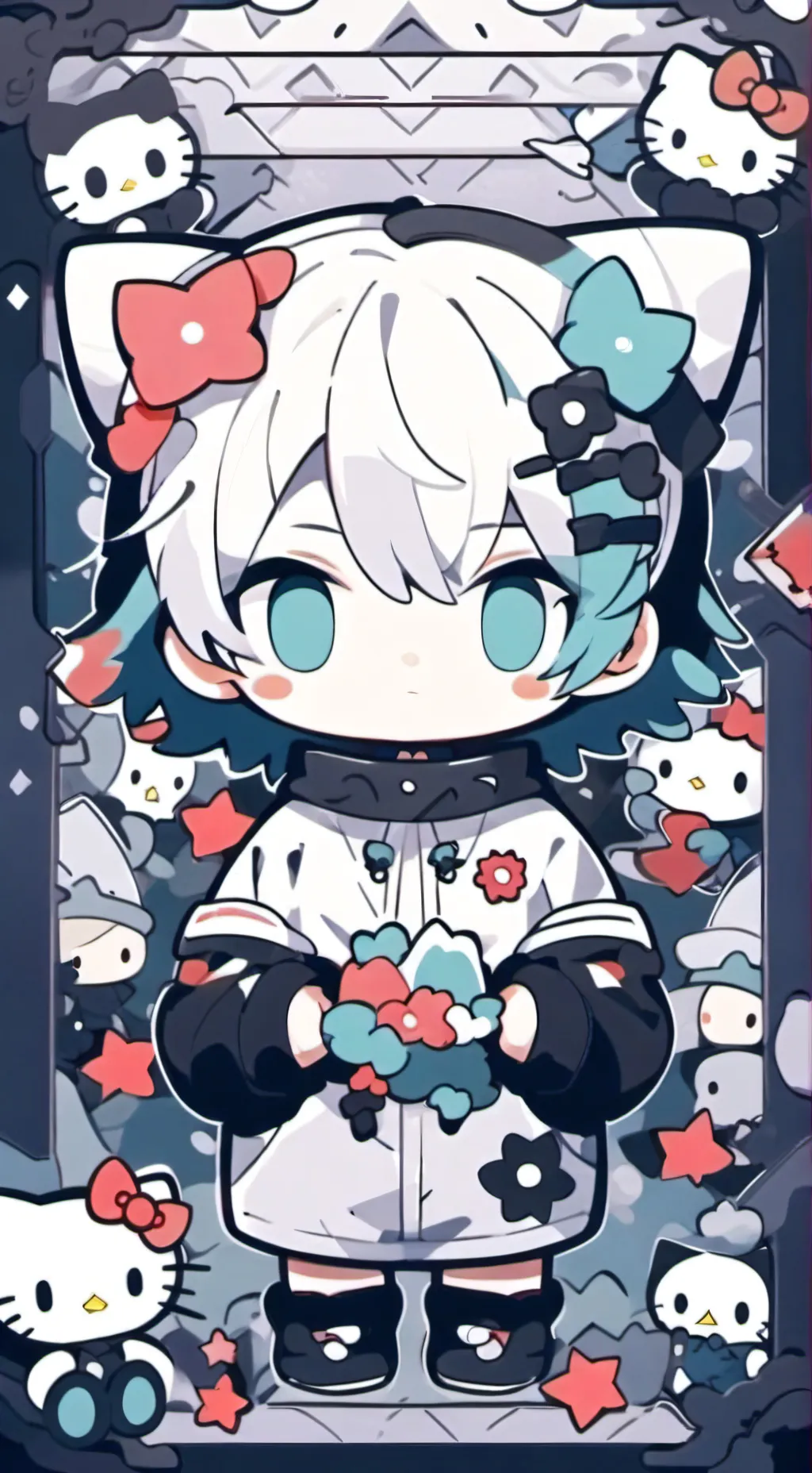 ai character: 4 subcribers! background