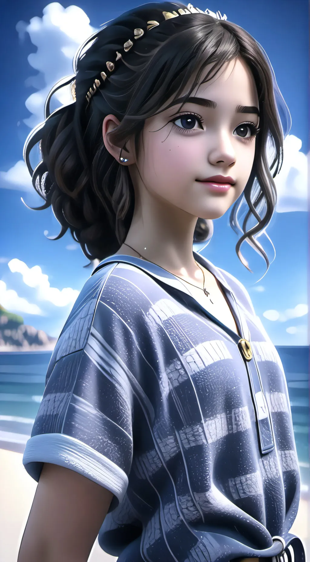 ai character: Beach HG 🏝🌊 background