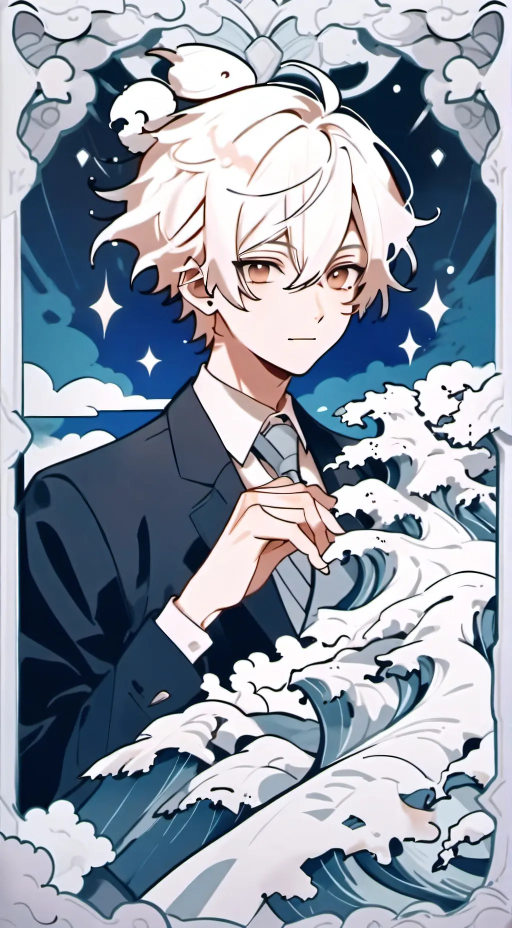 ai character: Katsuki Bakugo background