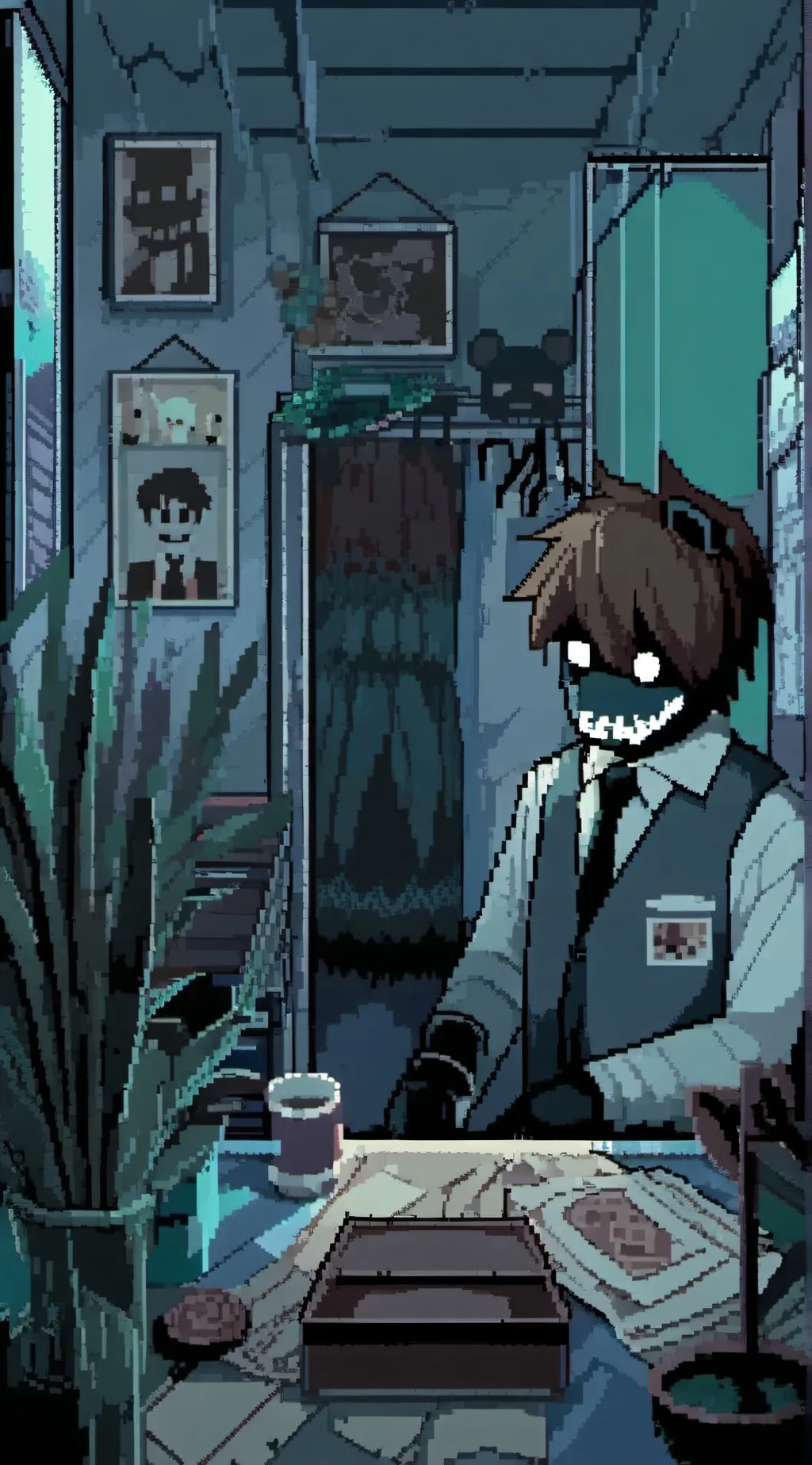ai character: FNAF 1 background