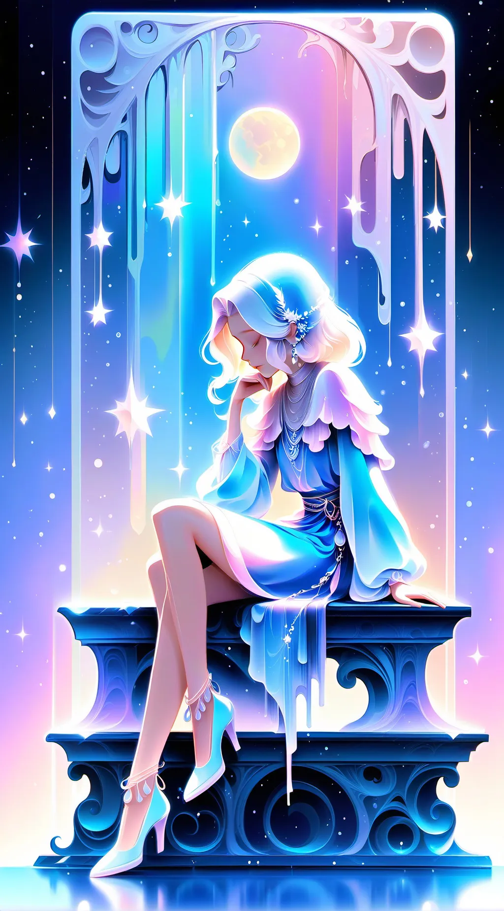 ai character: Magic background