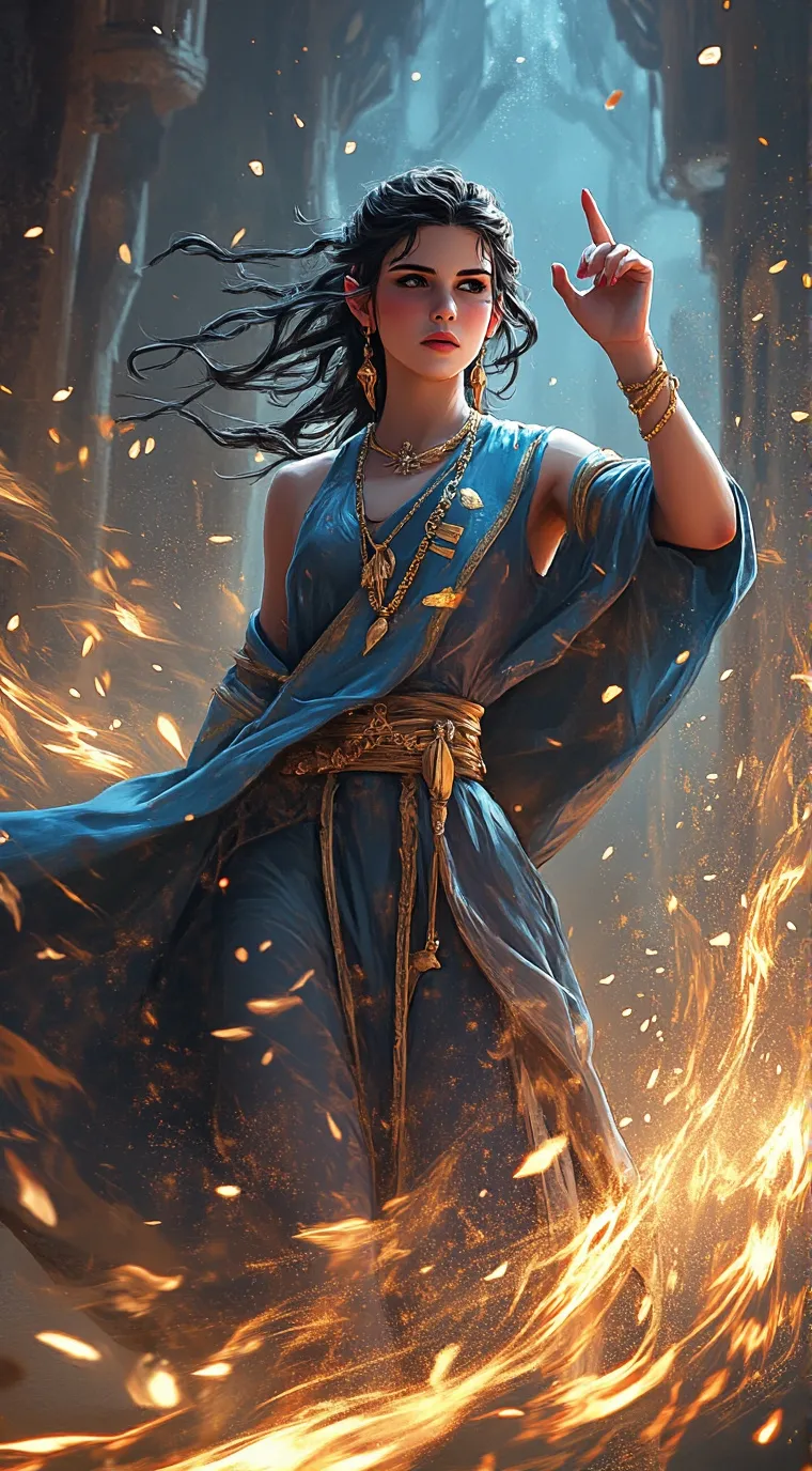 ai character: hearts background