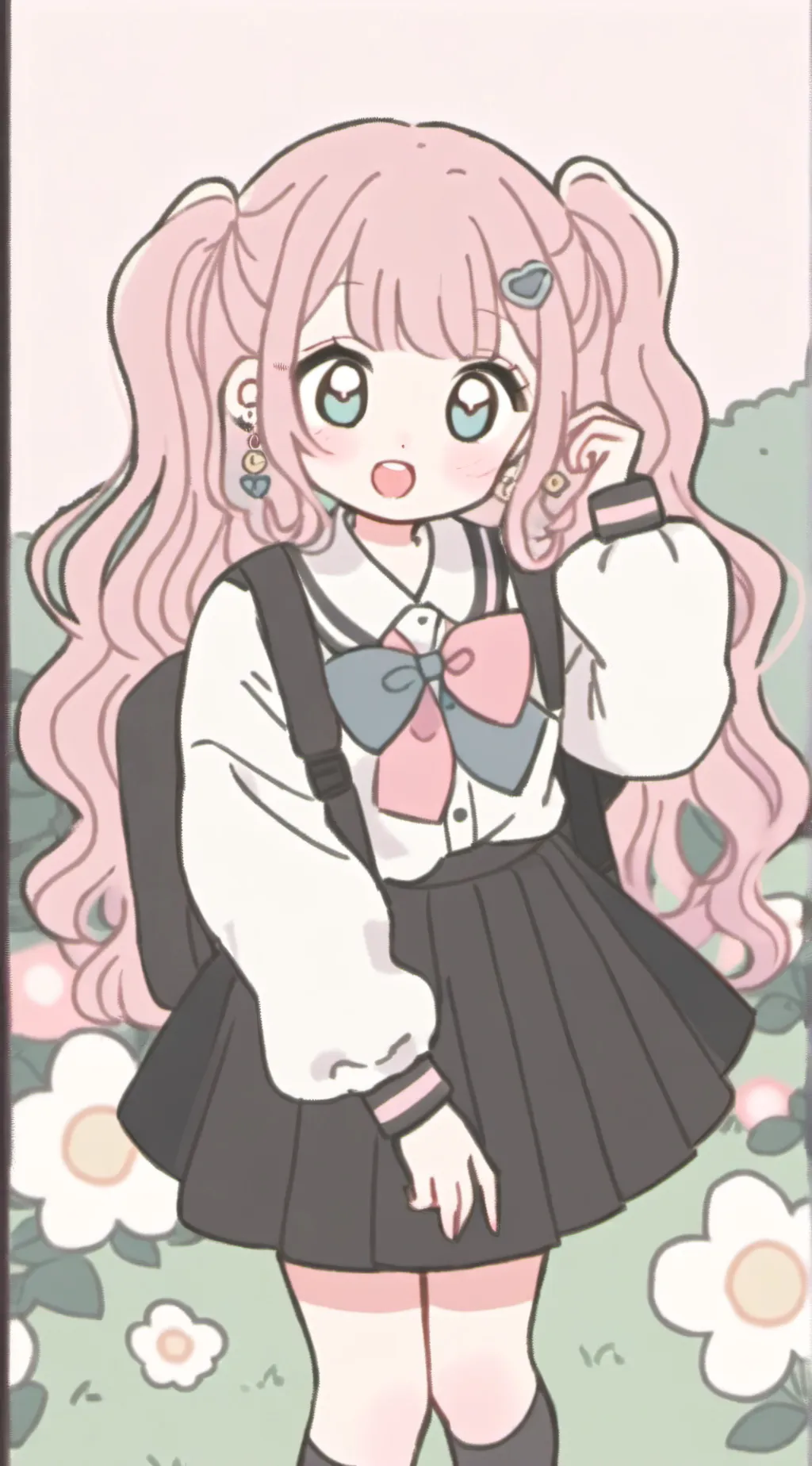 ai character: Amber background