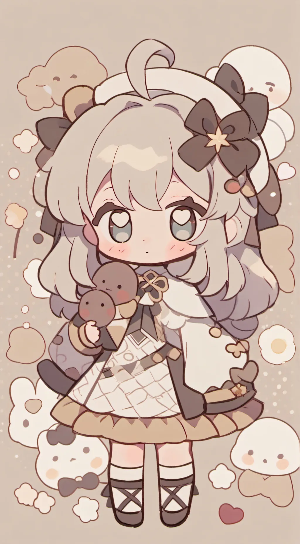ai character: rosi Lyli y violet background