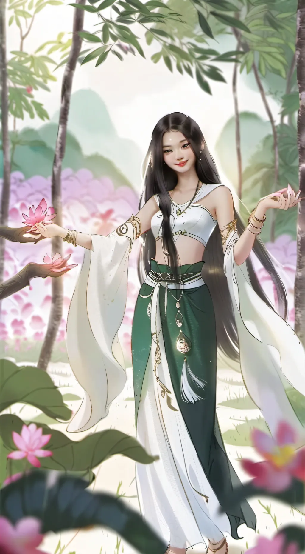 ai character: Peach 🇹🇭 background