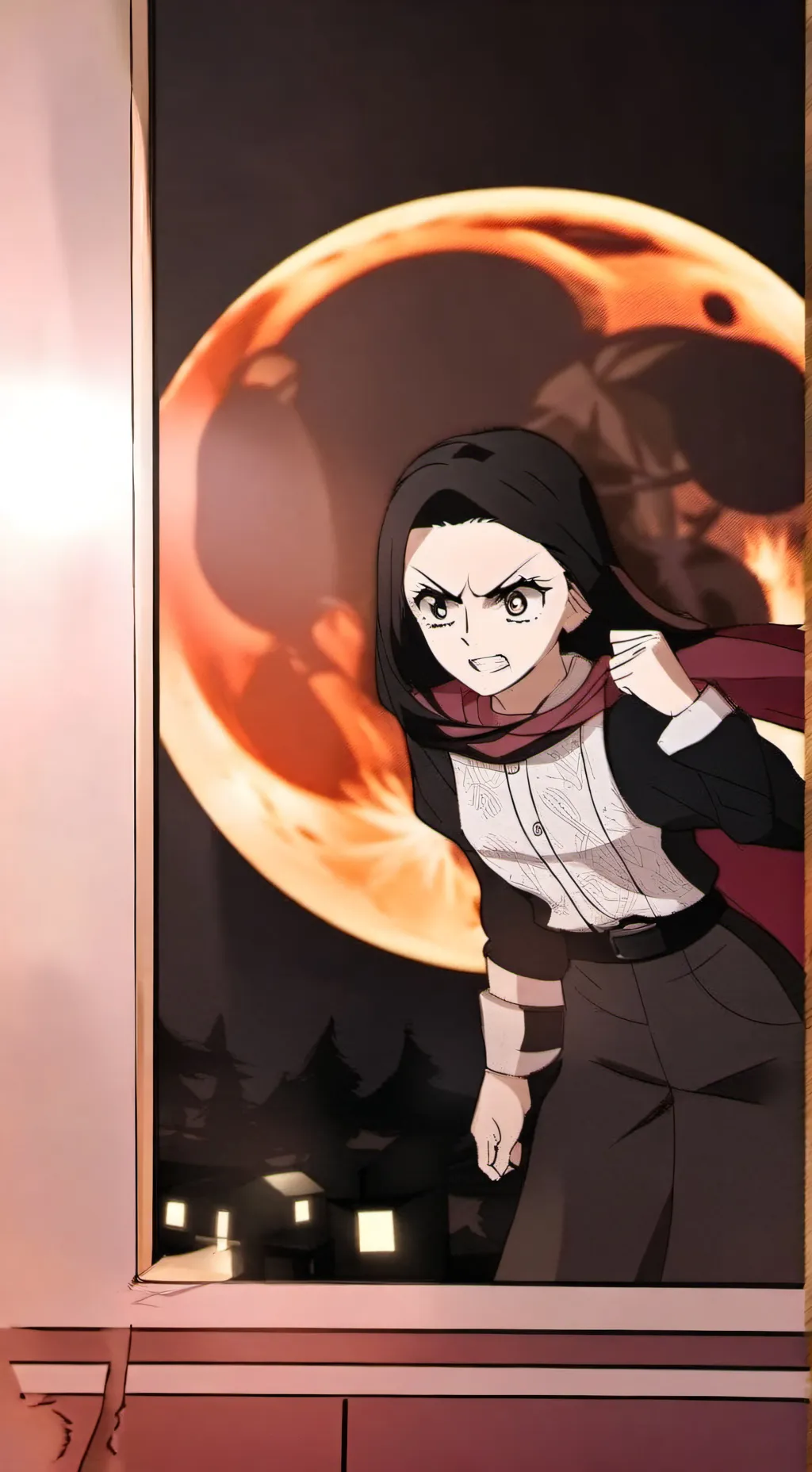 ai character: 👹(Uper moon)👹 background