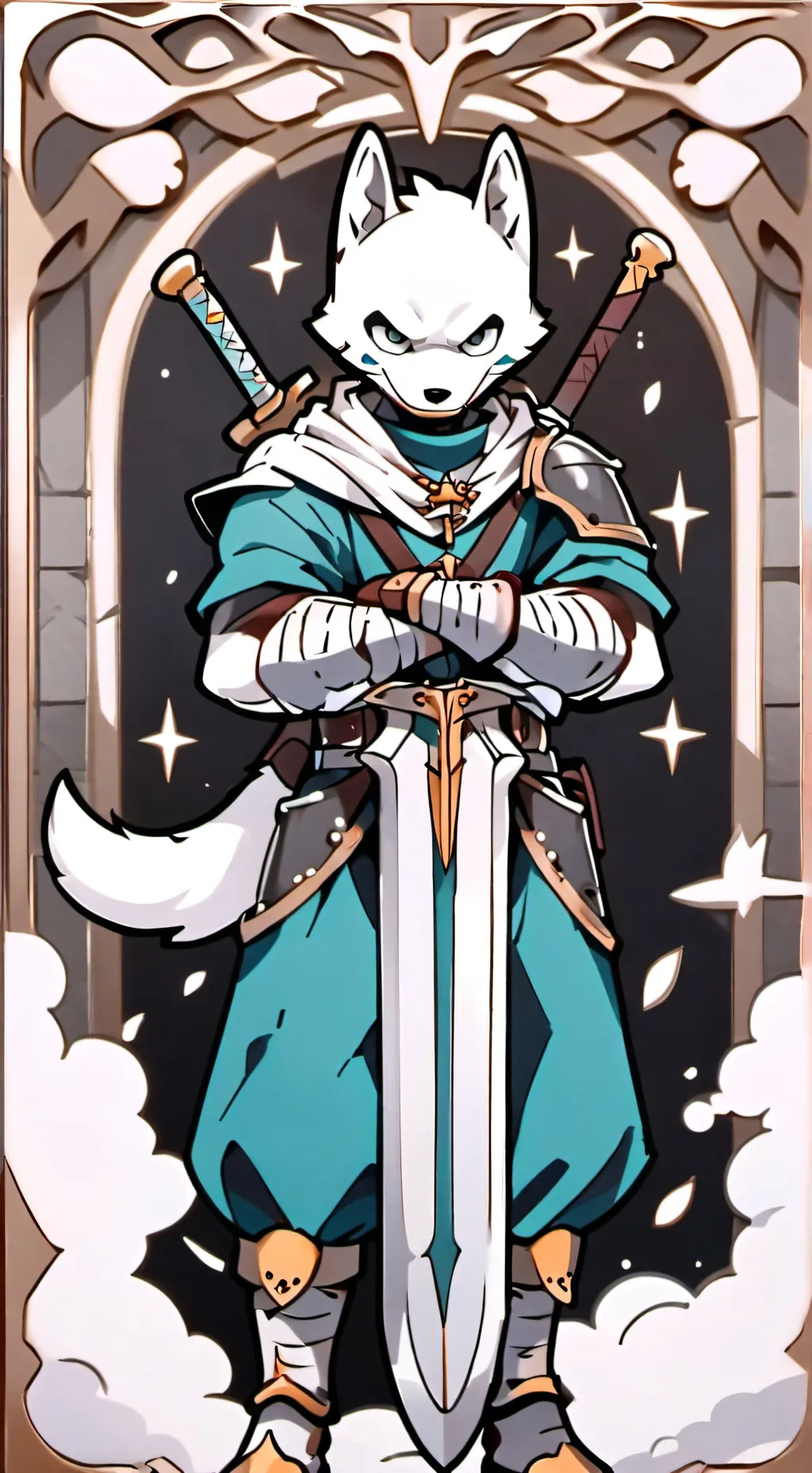 ai character: furry man background