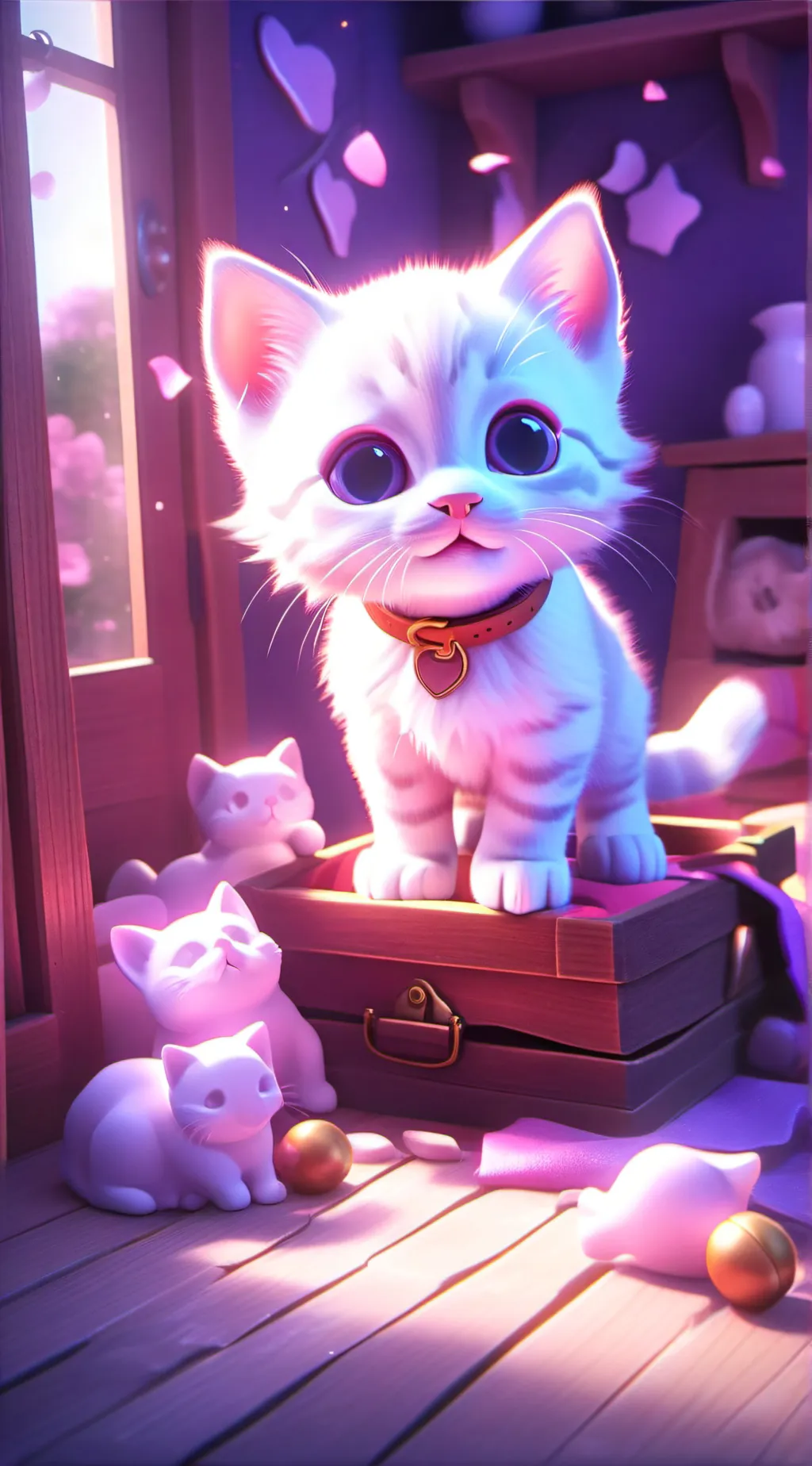 ai character: Snow background
