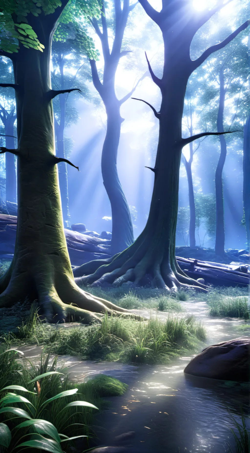 ai character: Lively Forest background