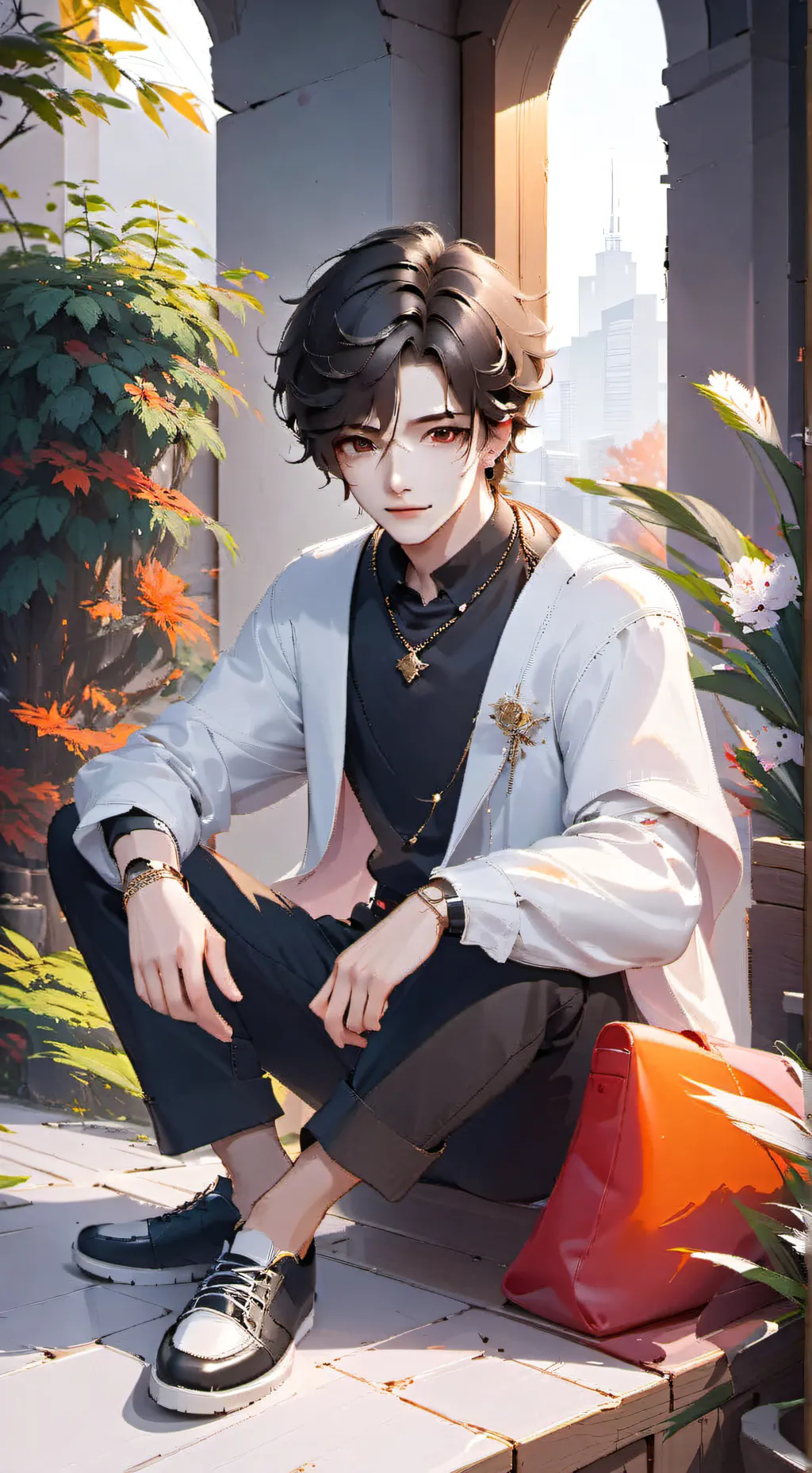 ai character: michał background