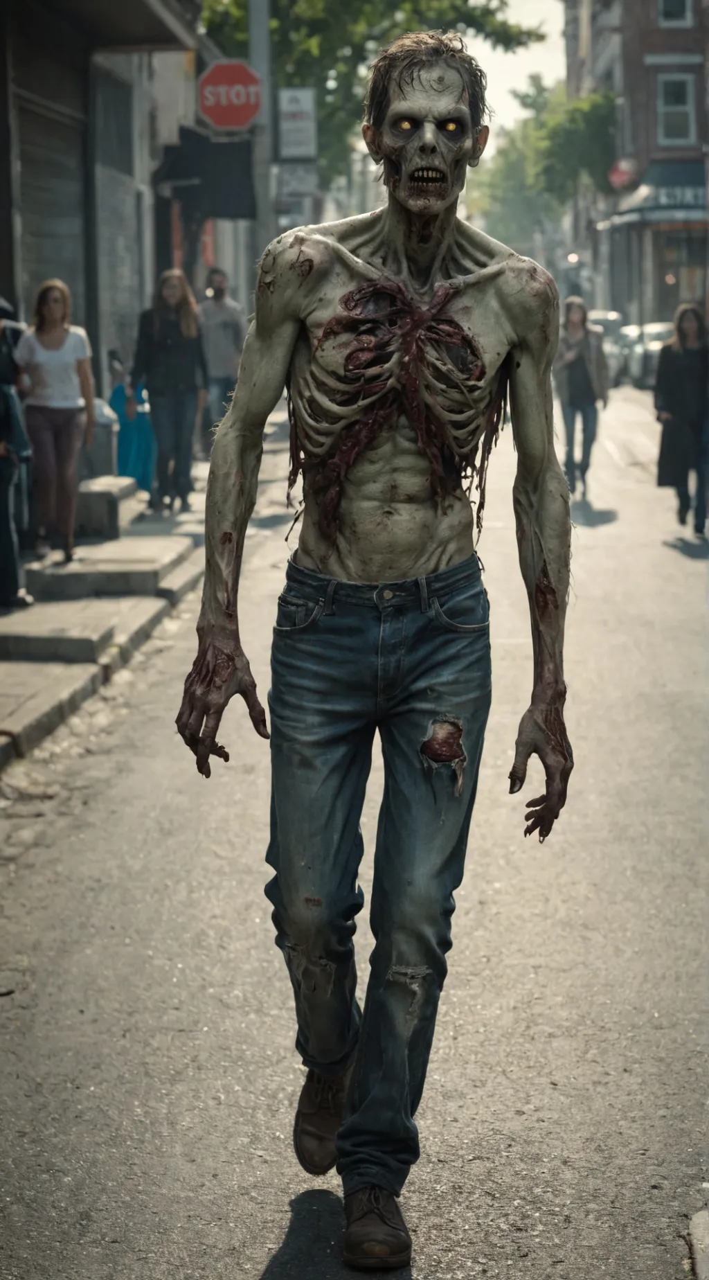 ai character: Joe the Zombie background