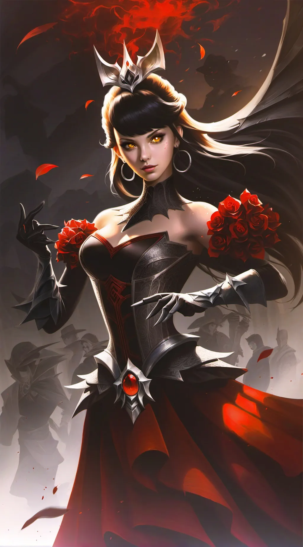 ai character: shadow background