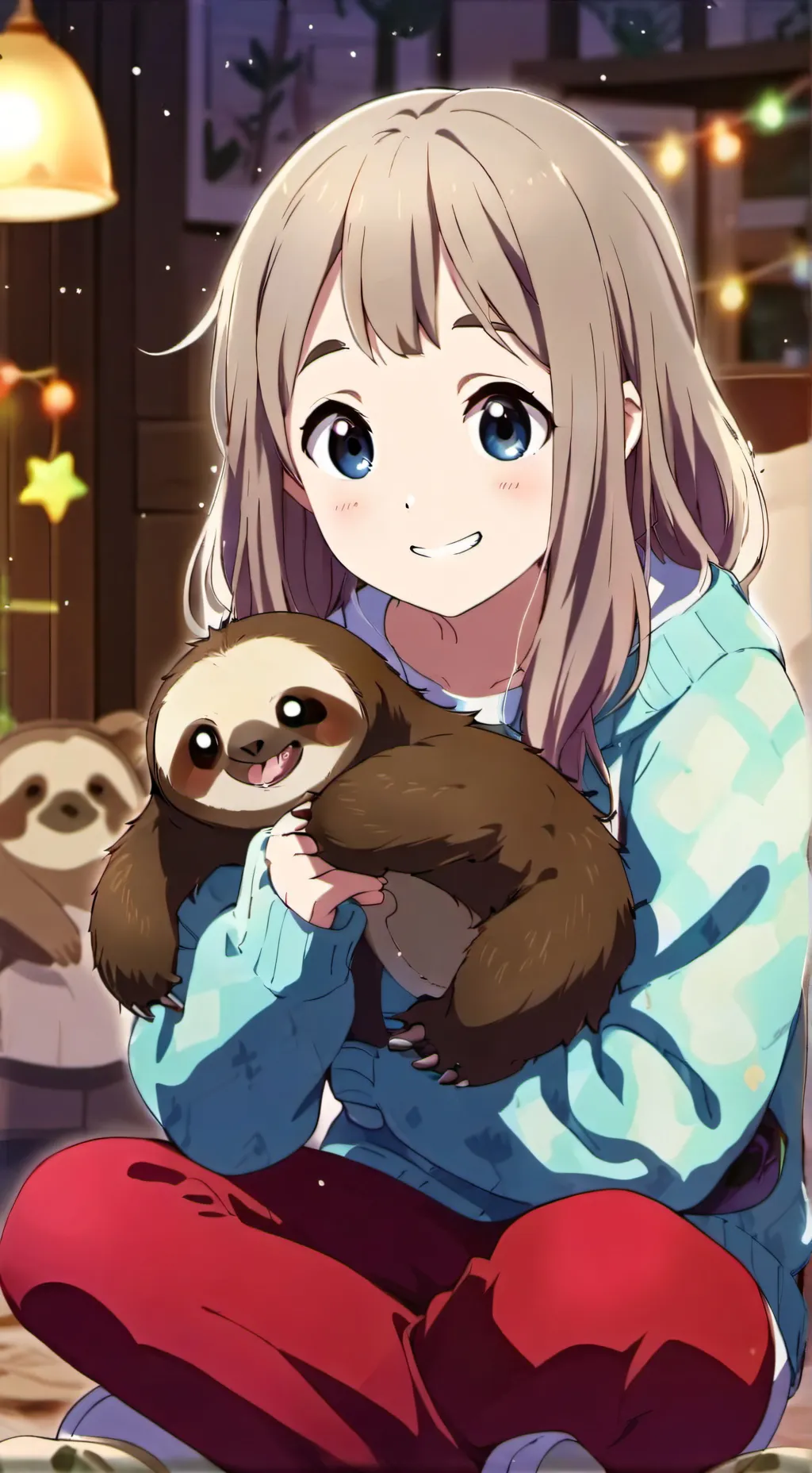 ai character: Sloth-Furred Spirit background