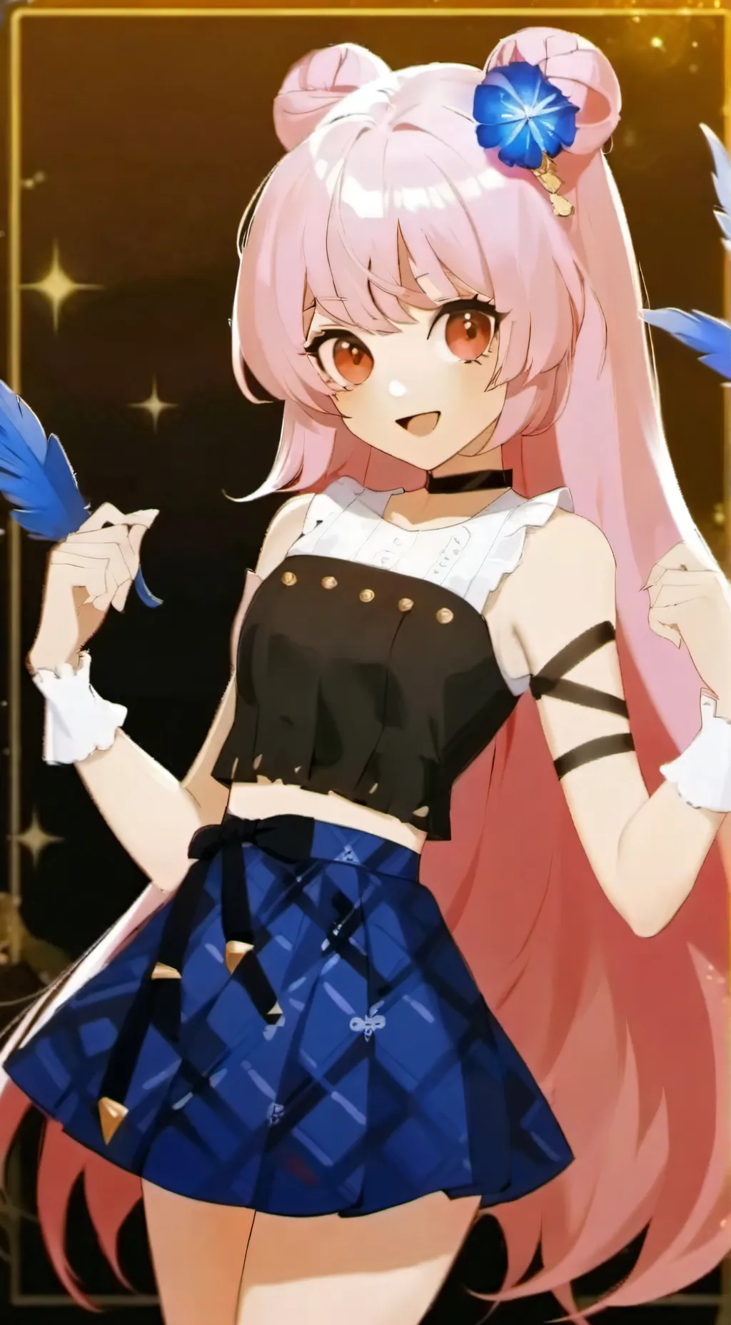 ai character: E girl infection background