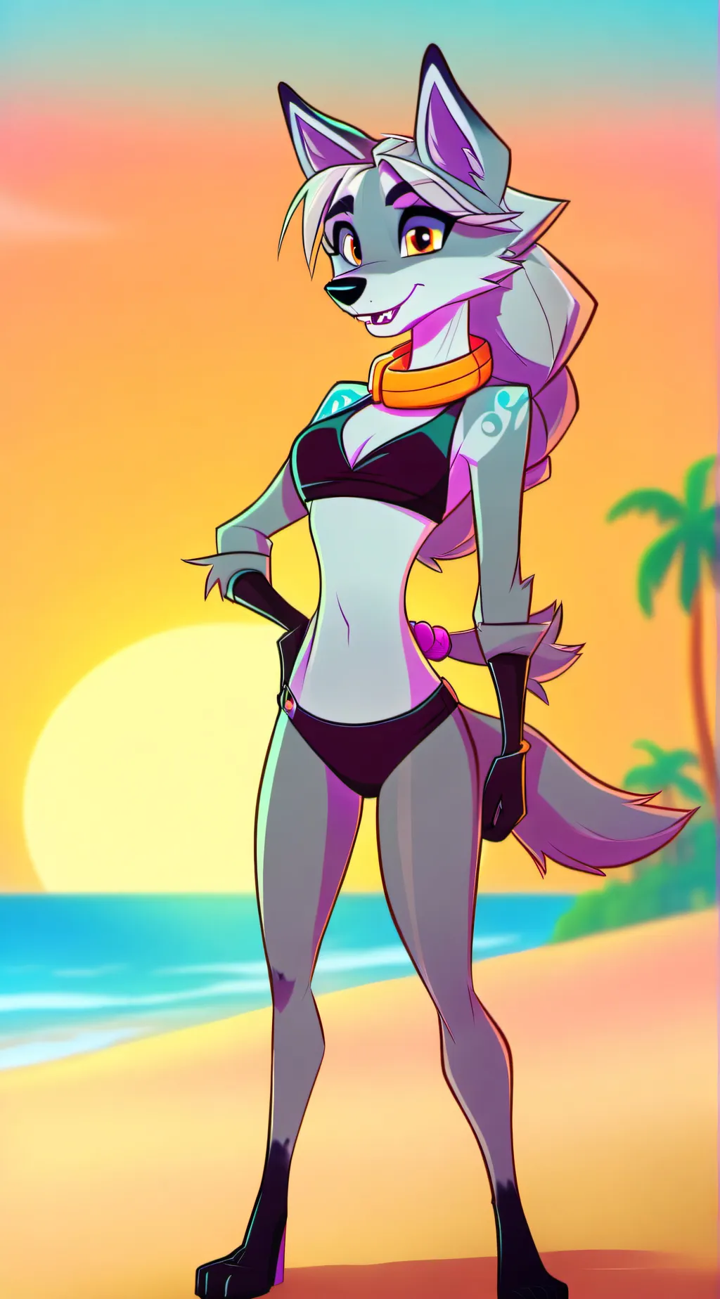 ai character: Kayla the wolf background