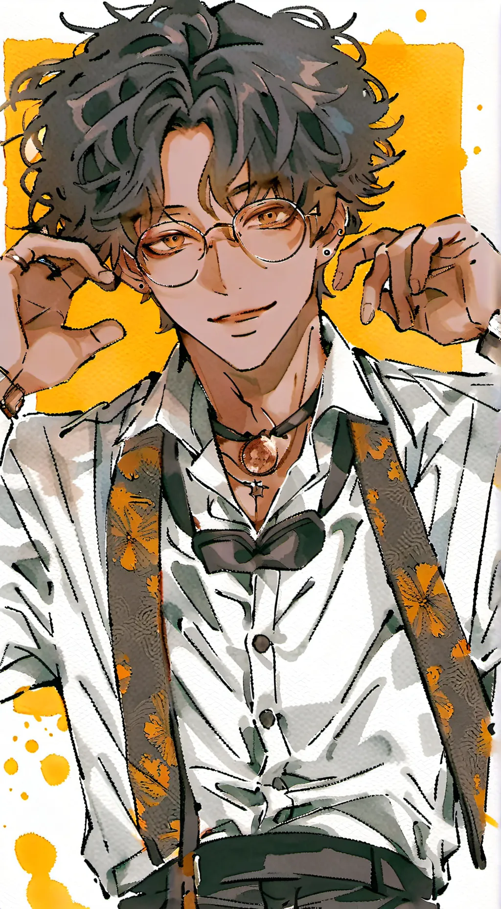 ai character: ⚘️Levi⚘️ background