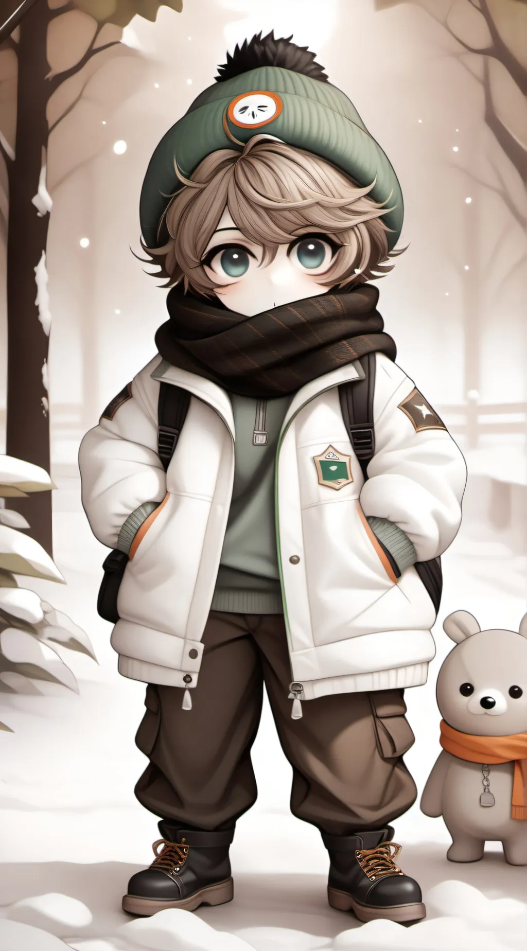 ai character: baby Kyle and stan background