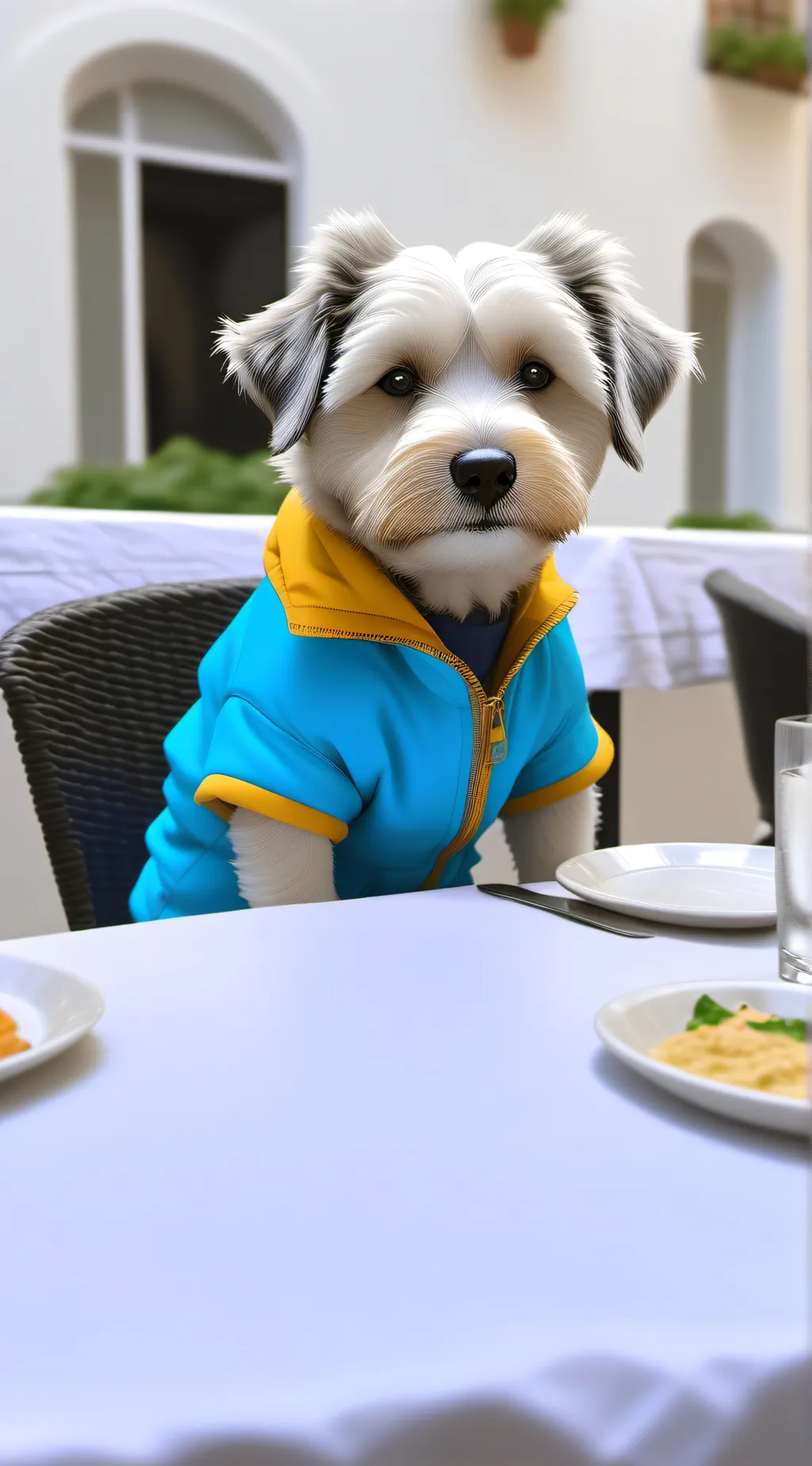ai character: perrito background