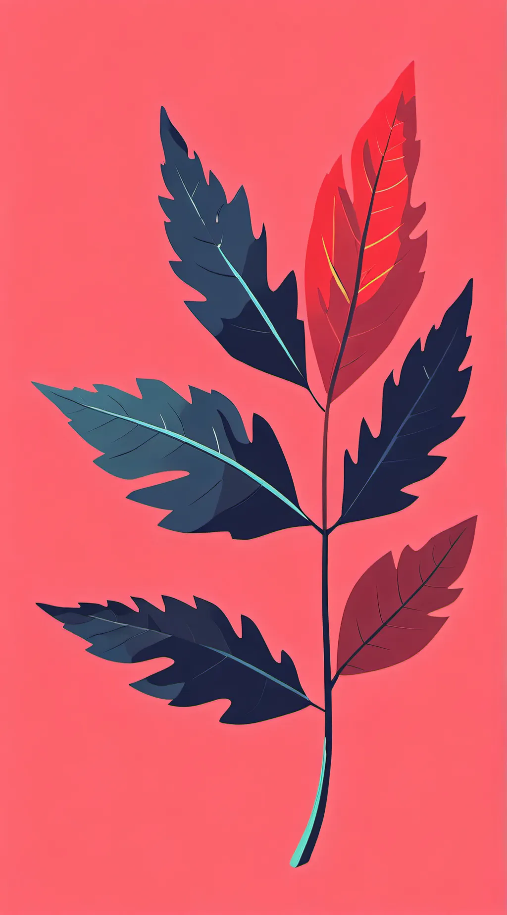 ai character: Leaf background