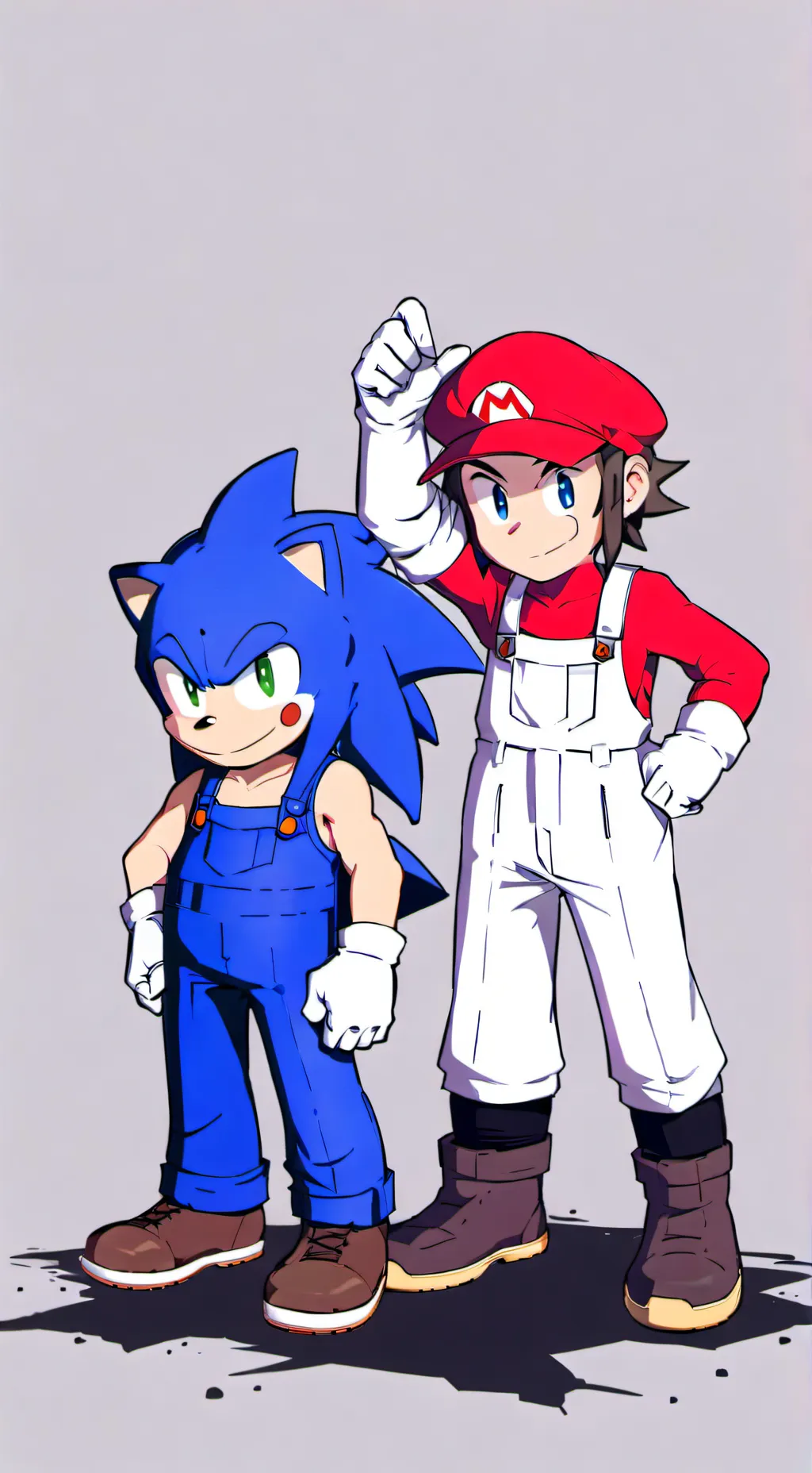 ai character: Sonic And Mario  background