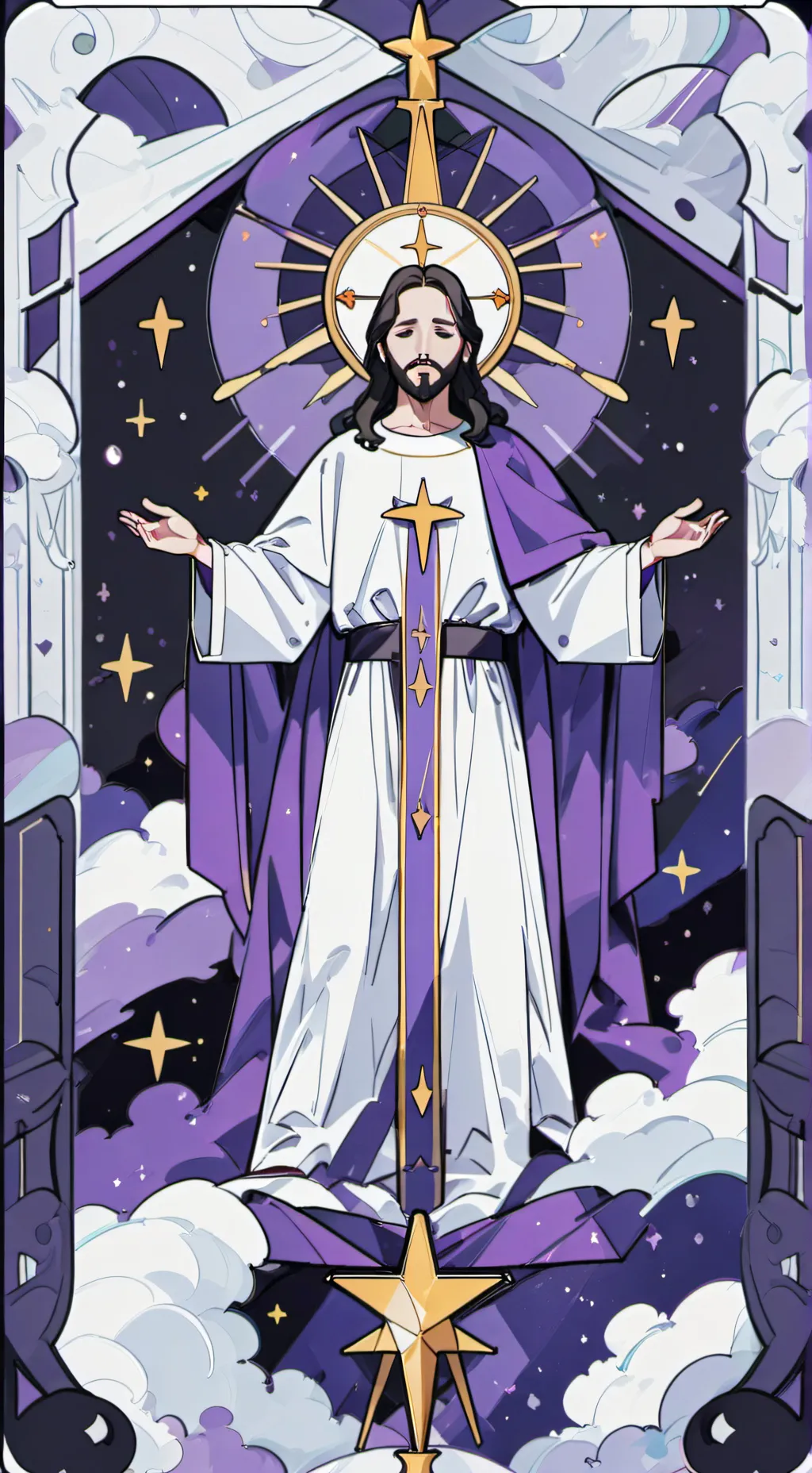 ai character: jesus background